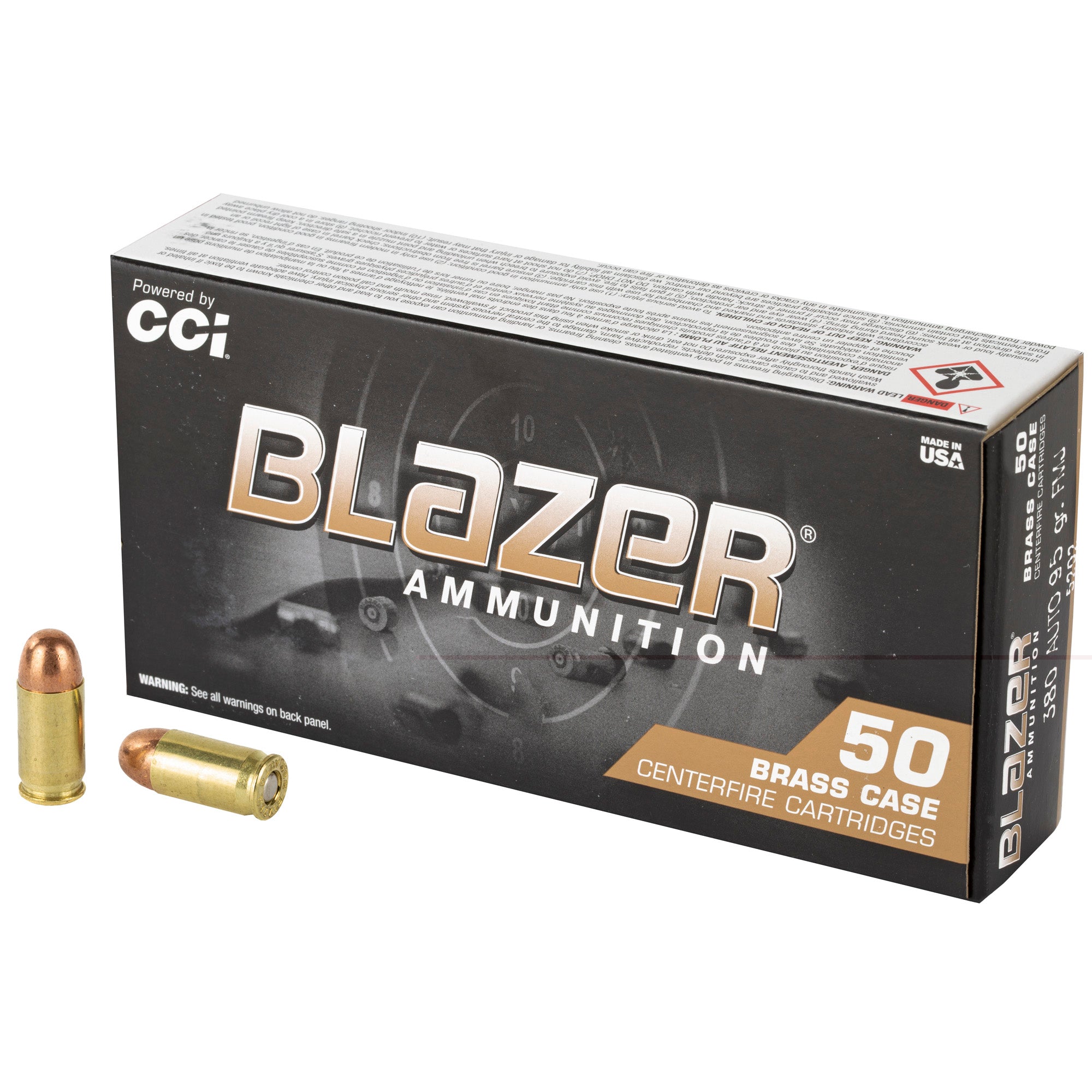 Blazer Brass 380acp 95gr Fmj 50/1000