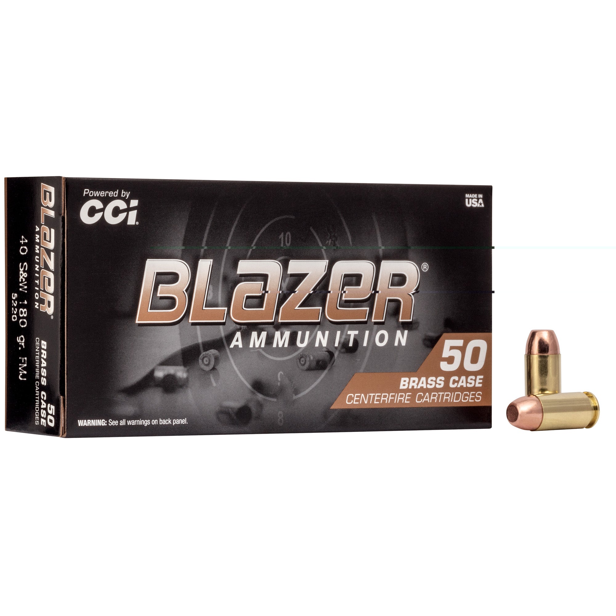 Blazer Brass 40sw 180gr Fmj 50/1000