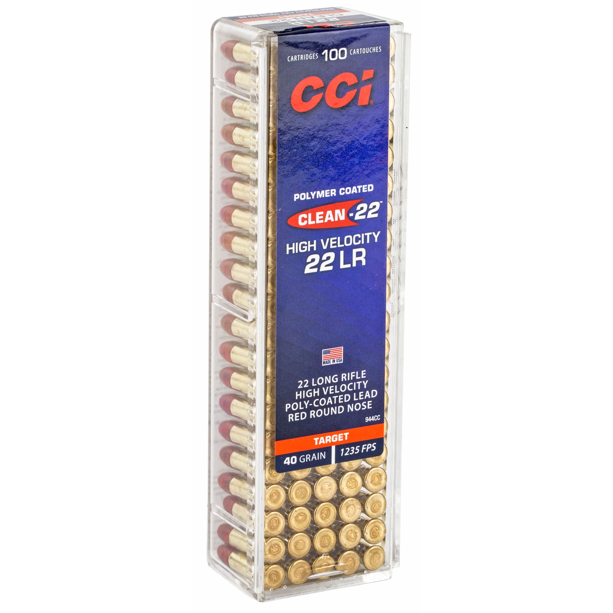 Cci 22lr Hv 40gr Lrn Red 100/5000