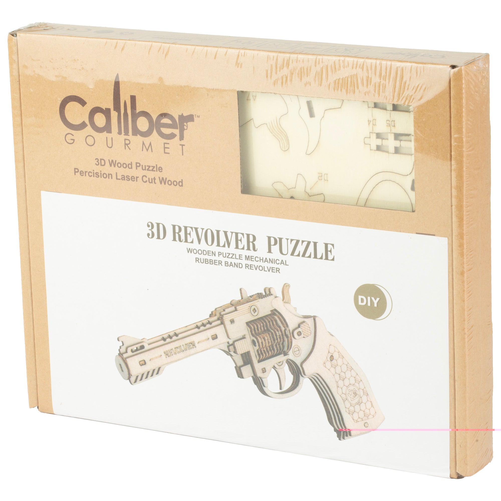 Cbg Caliber Revolver Wood Puz Gun