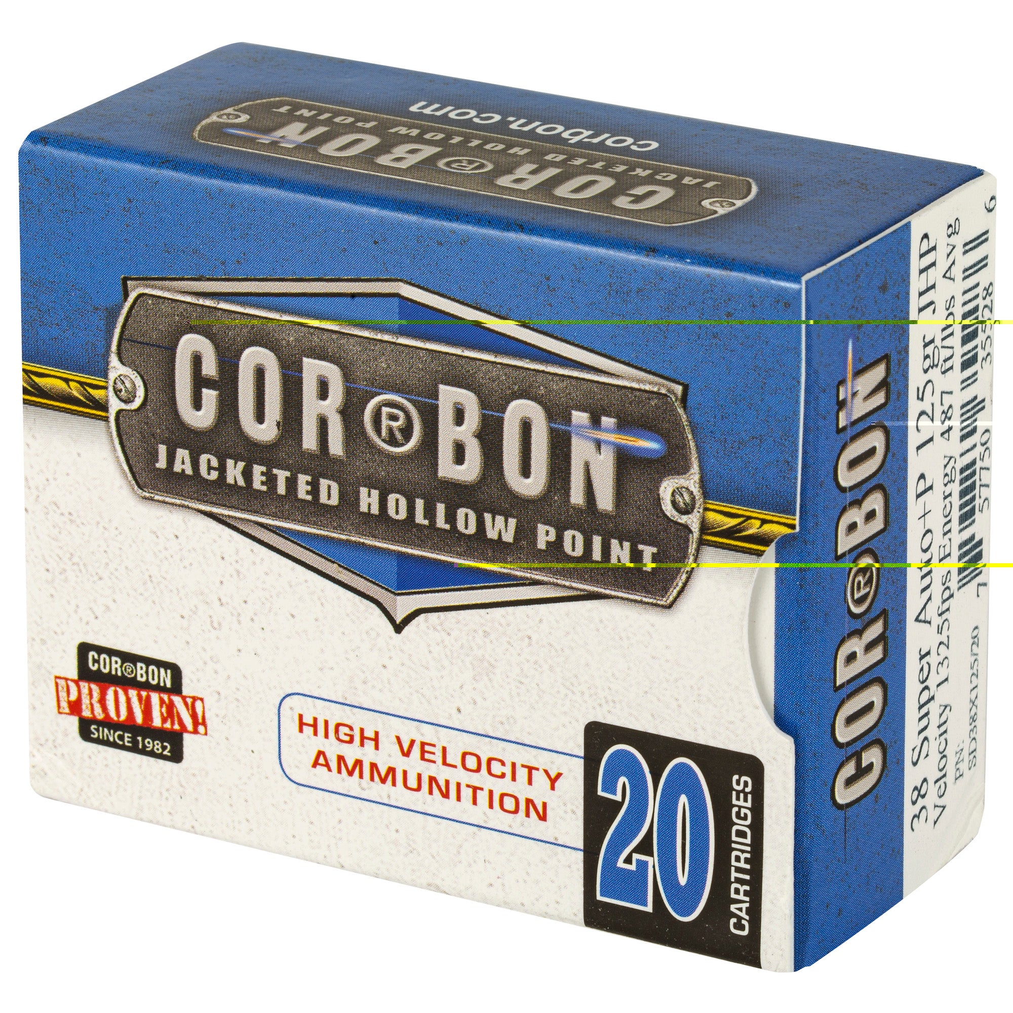 Corbon 38super+p 125gr Jhp 20/500