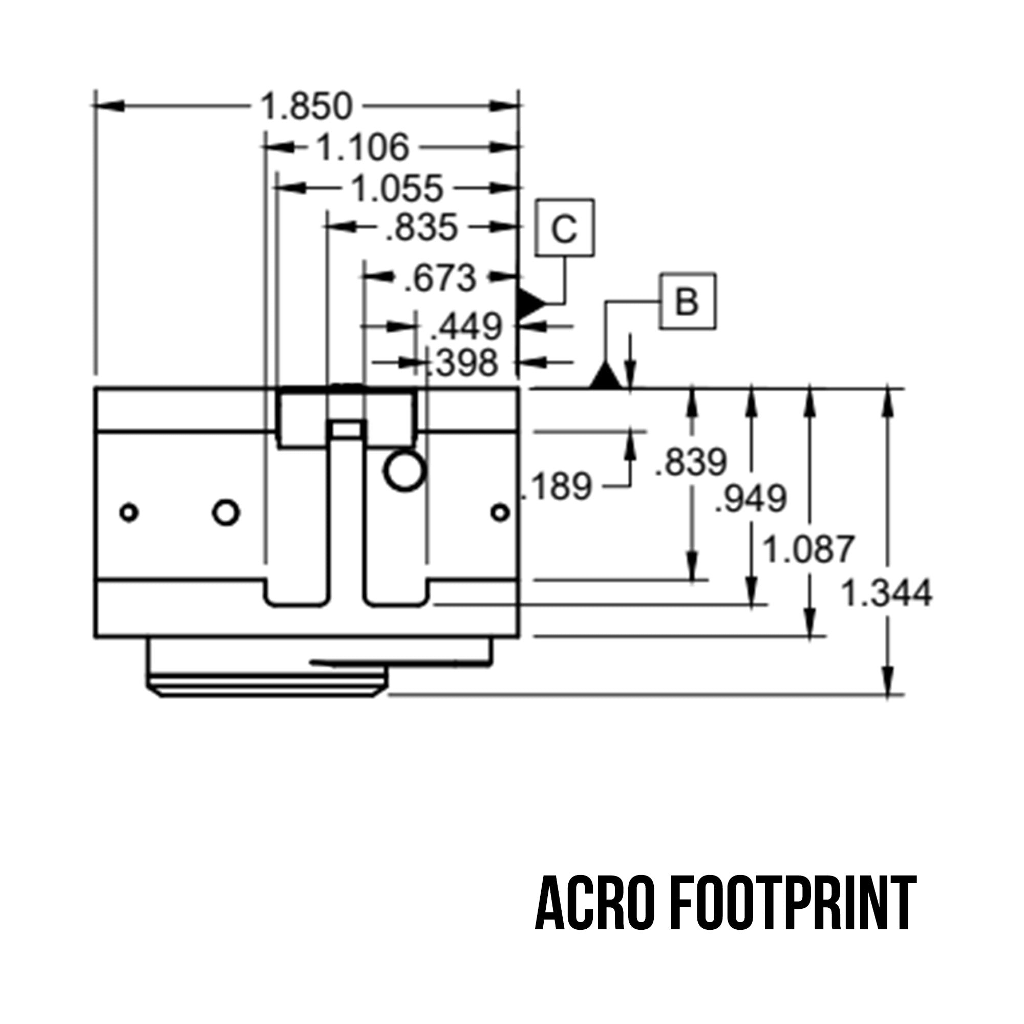 C&h Duty Red Dot 3 Moa Multi Black