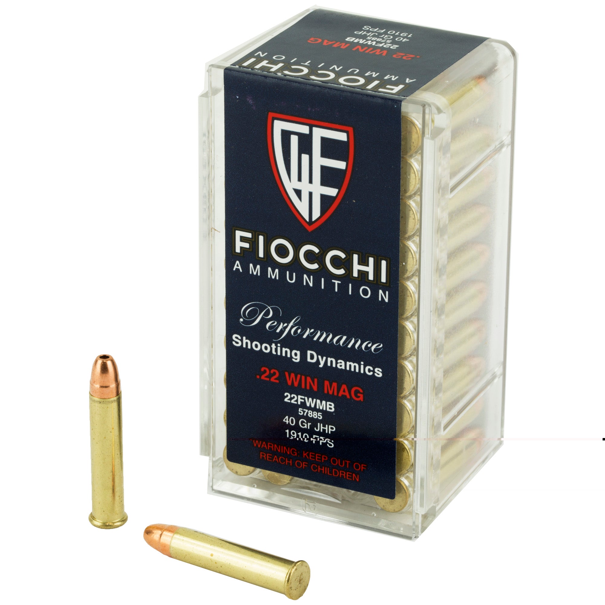 Fiocchi 22wmr 40gr Jhp 50/2000