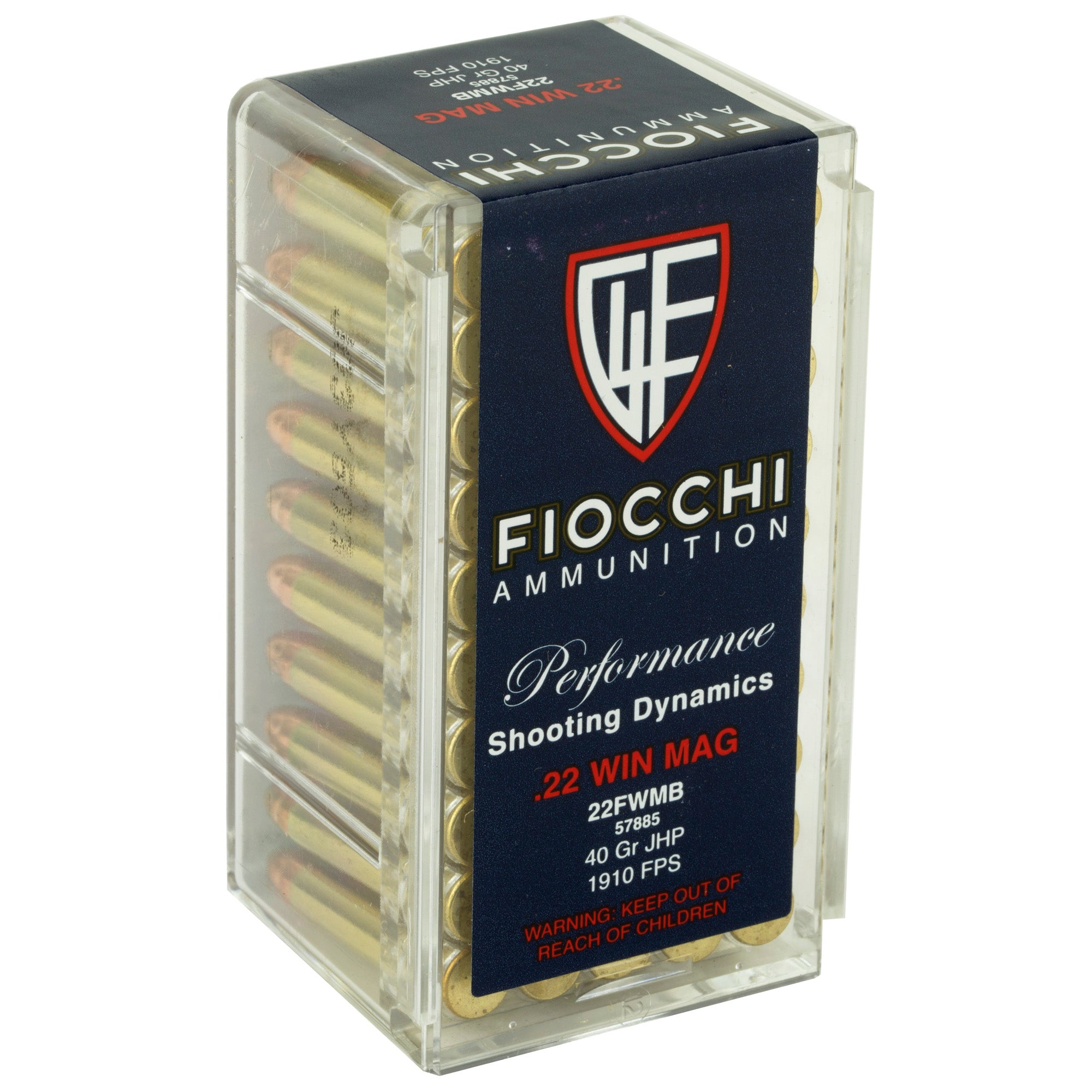 Fiocchi 22wmr 40gr Jhp 50/2000