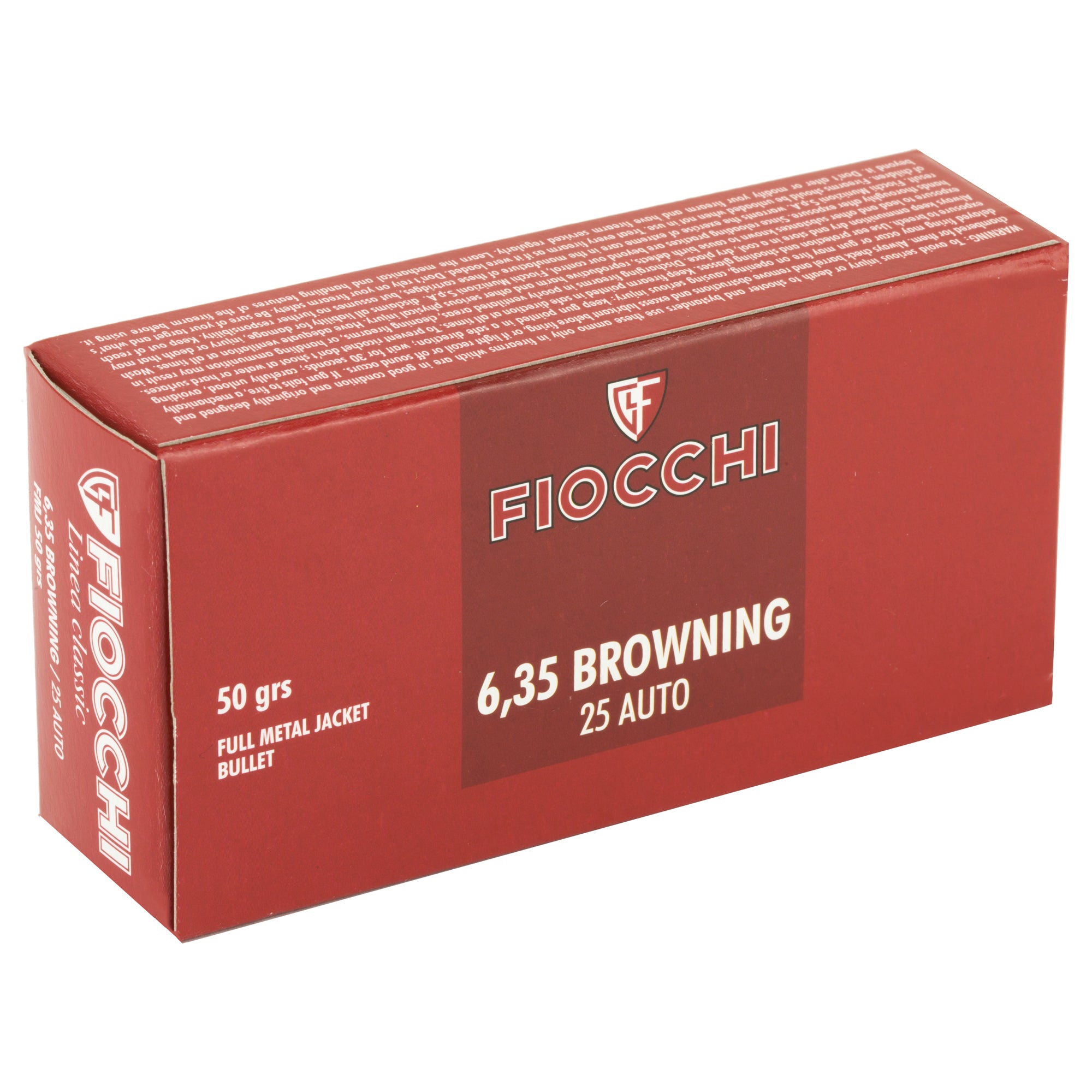 Fiocchi 25acp 50gr Fmj 50/1000