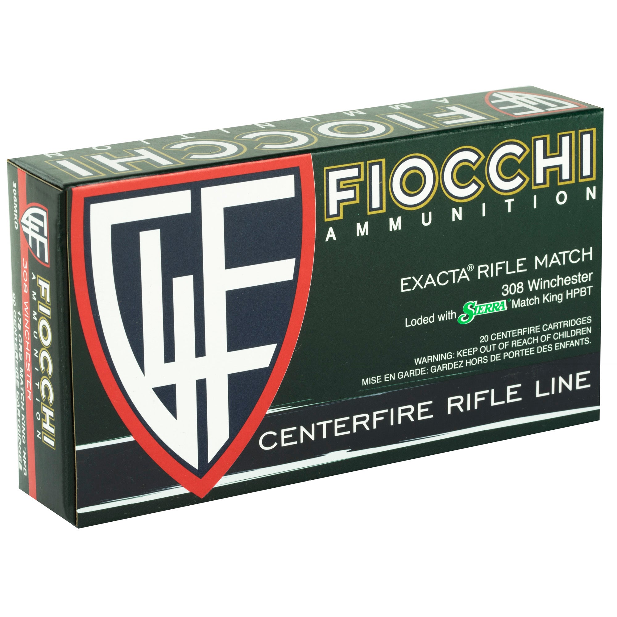 Fiocchi 308win 175gr Hpbt Mk 20/200