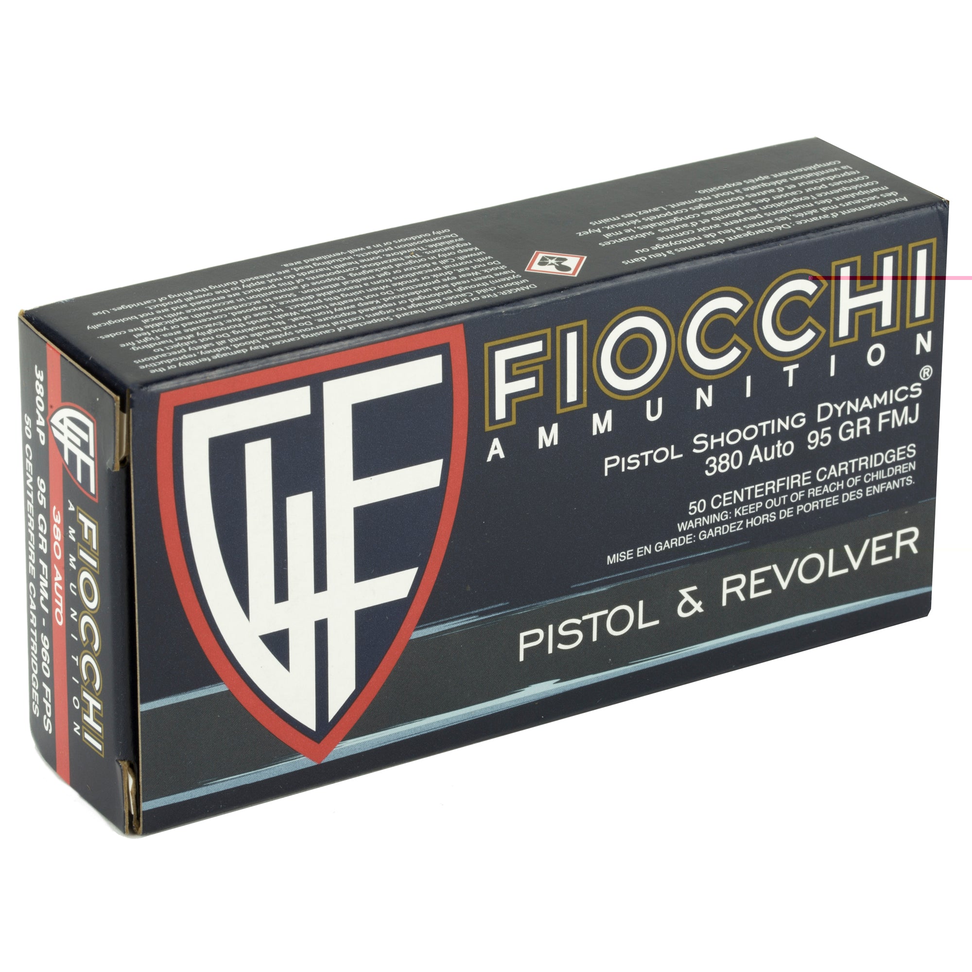 Fiocchi 380acp 95gr Fmj 50/1000