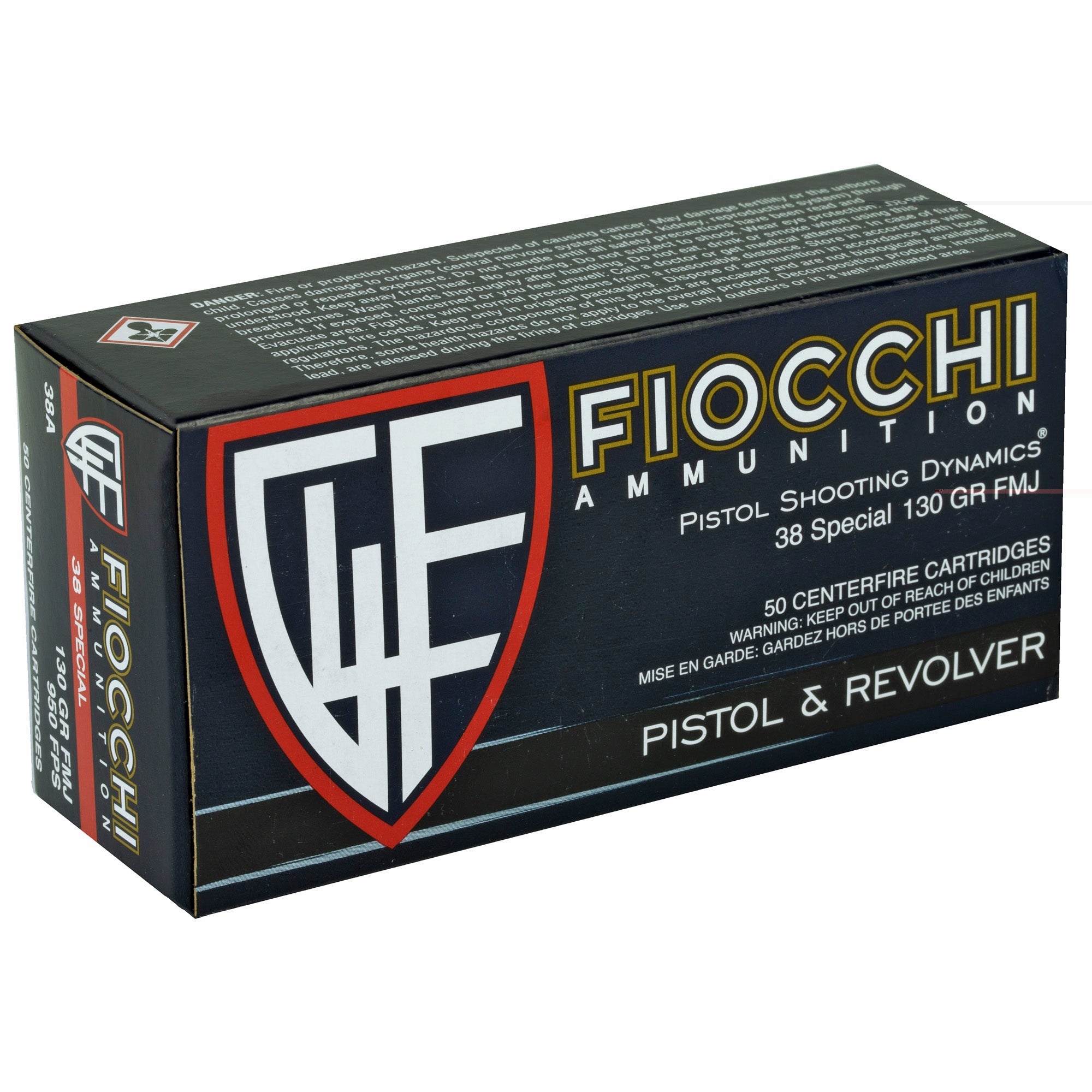 Fiocchi 38spl 130gr Fmj 50/1000