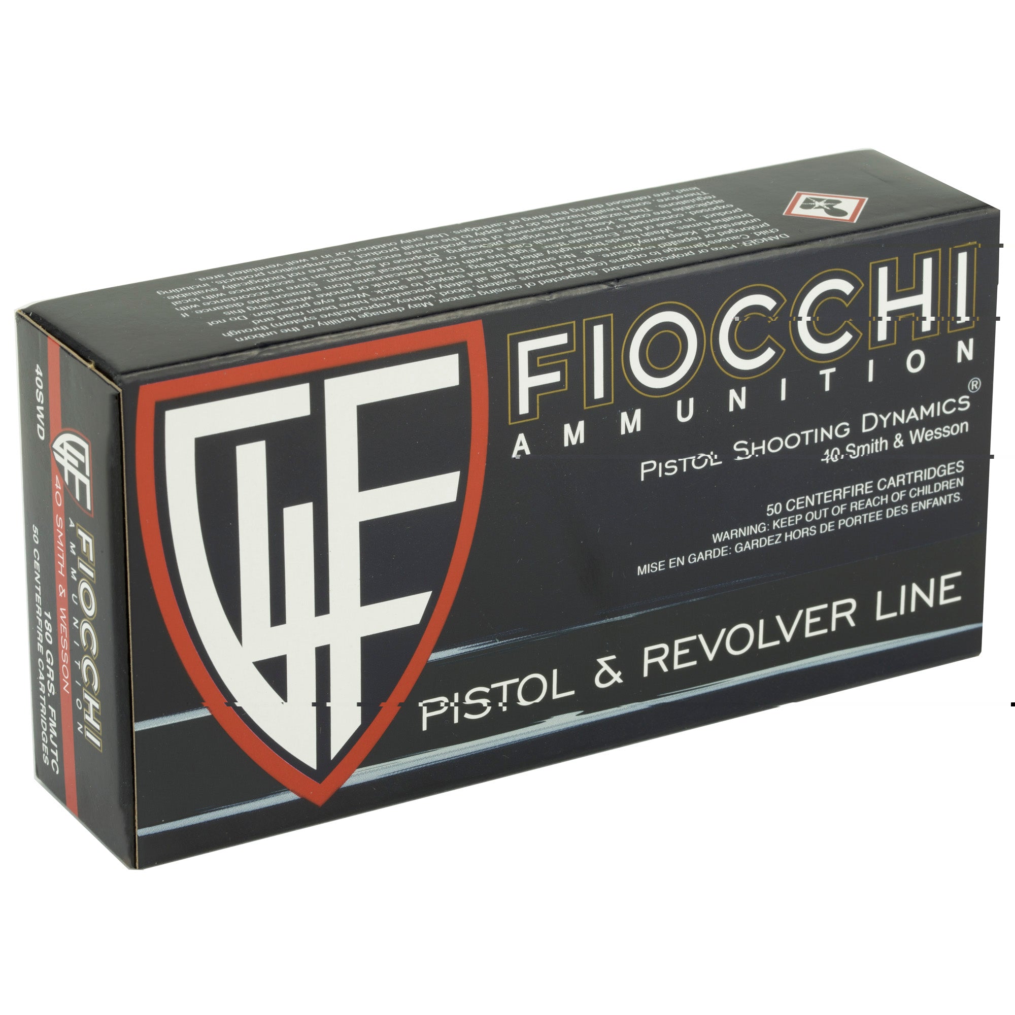 Fiocchi 40sw 180gr Fmj 50/1000