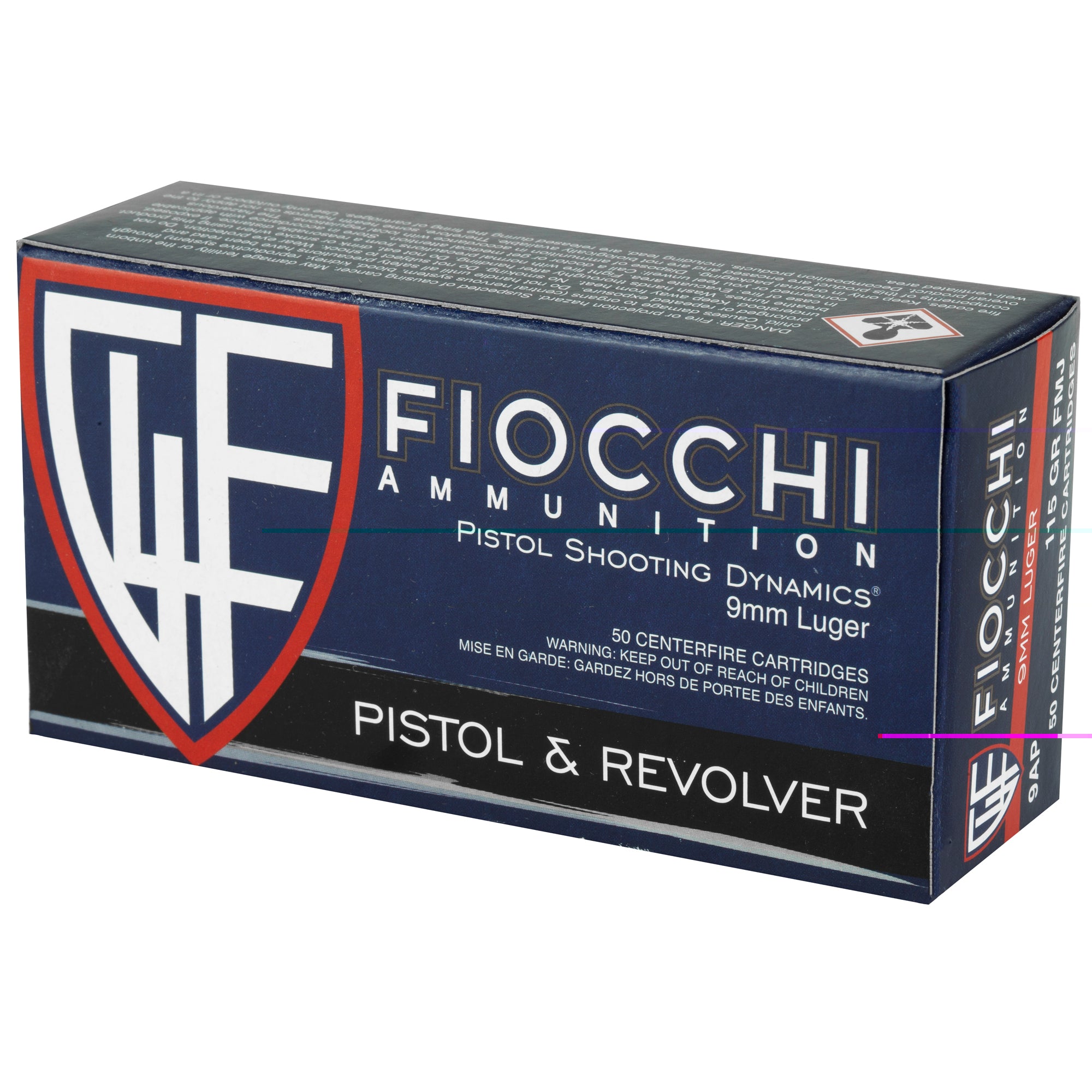 Fiocchi 9mm 115gr Fmj 50/1000