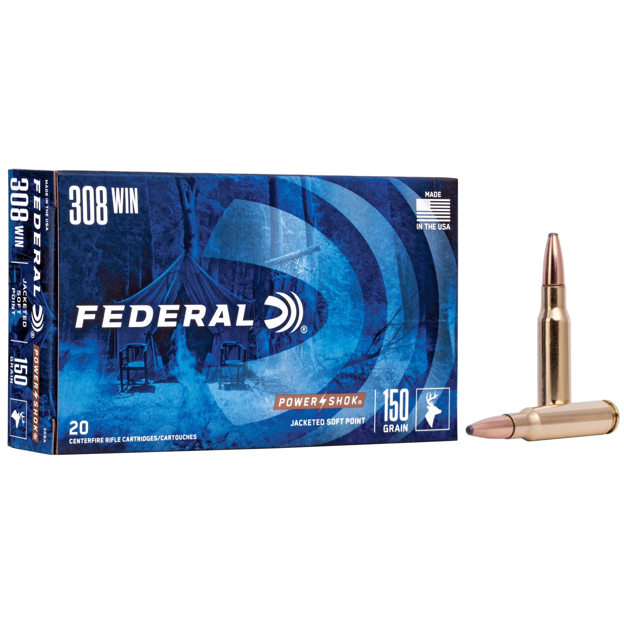 Fed Pwrshk 308wn 150gr Sp 20/200