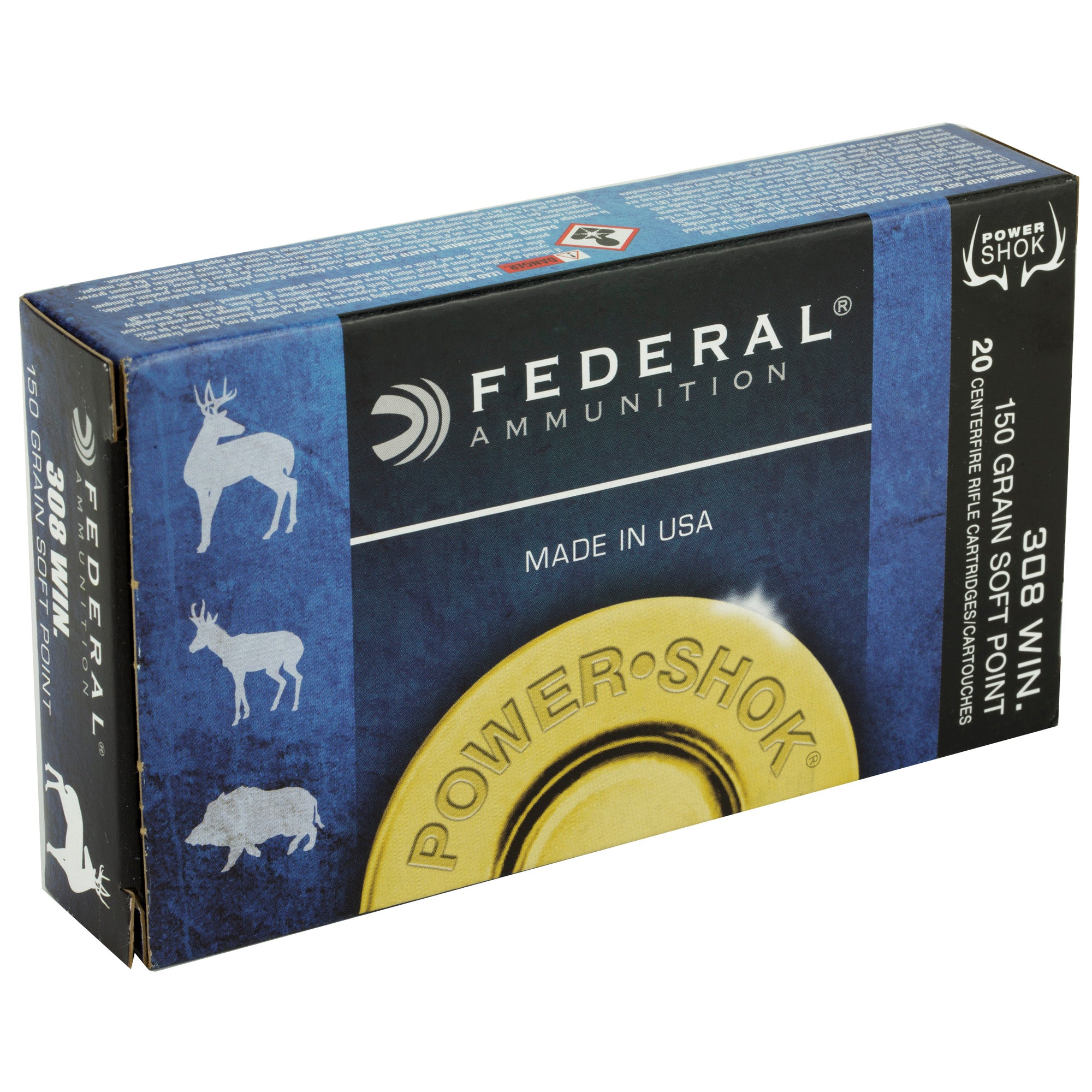 Fed Pwrshk 308wn 150gr Sp 20/200