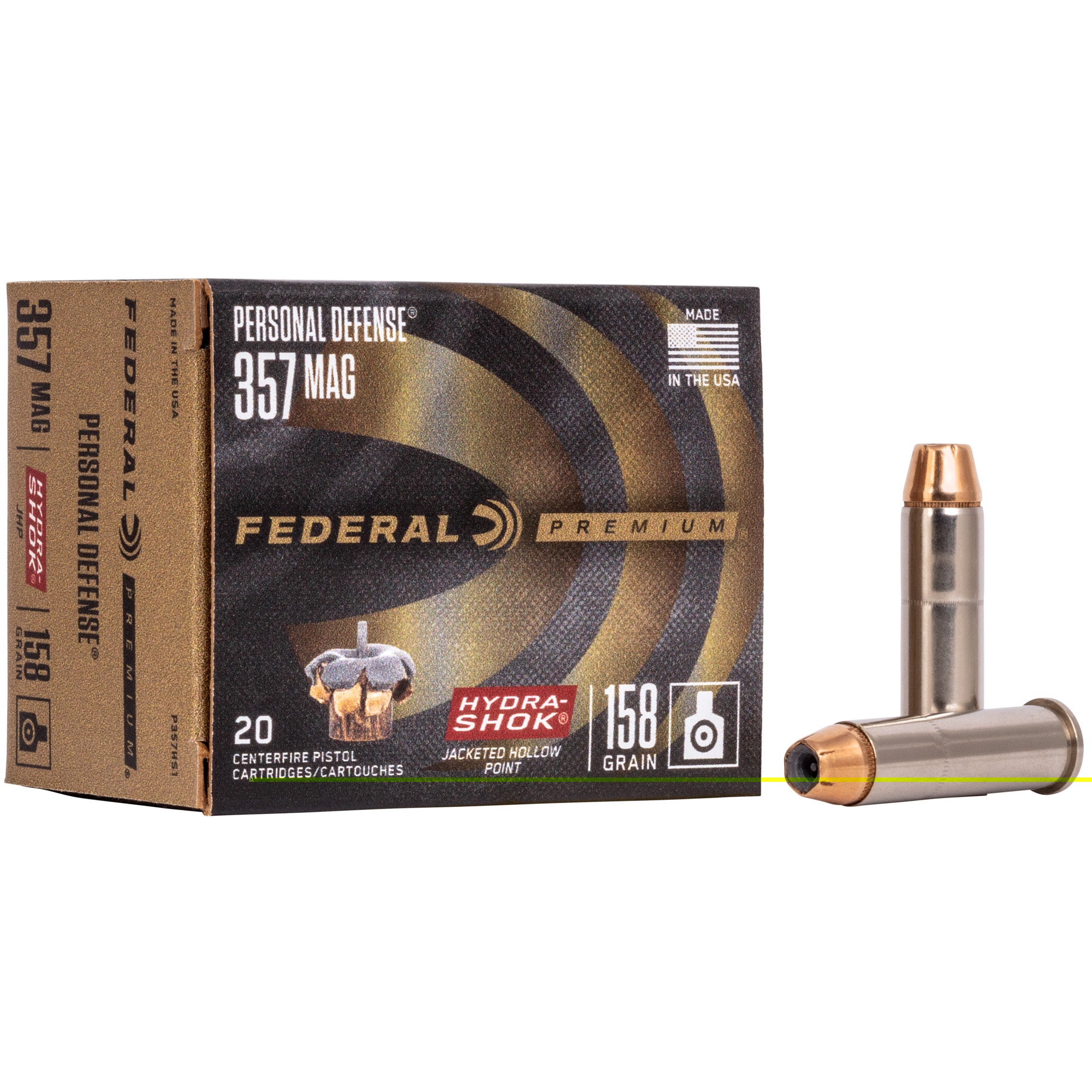 Fed Hydra-shok 357mag 158gr 20/500