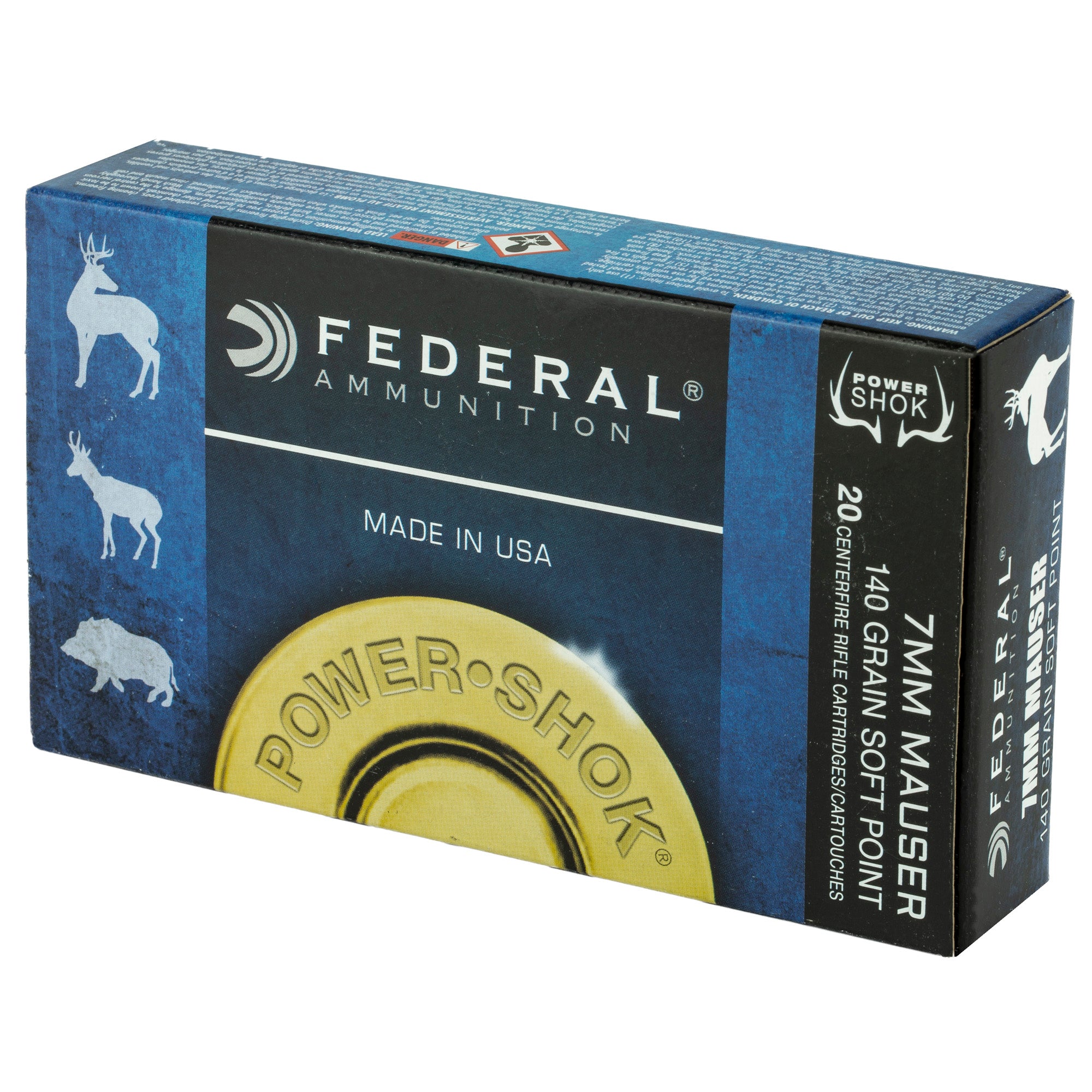 Fed Pwrshk 7mmmau 140gr Sp 20/200