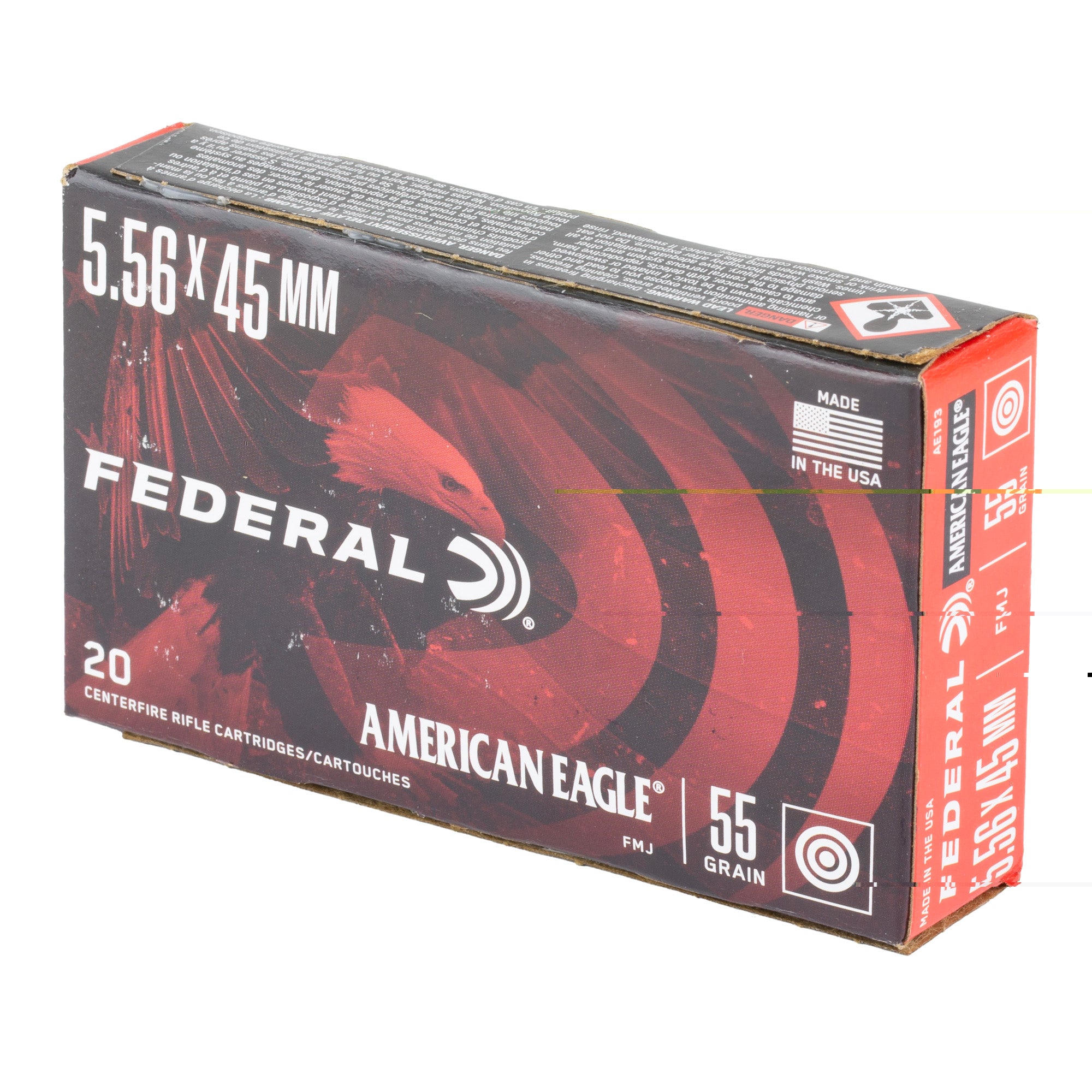 Fed Am Eagle 556nato 55gr Fmj 20/500