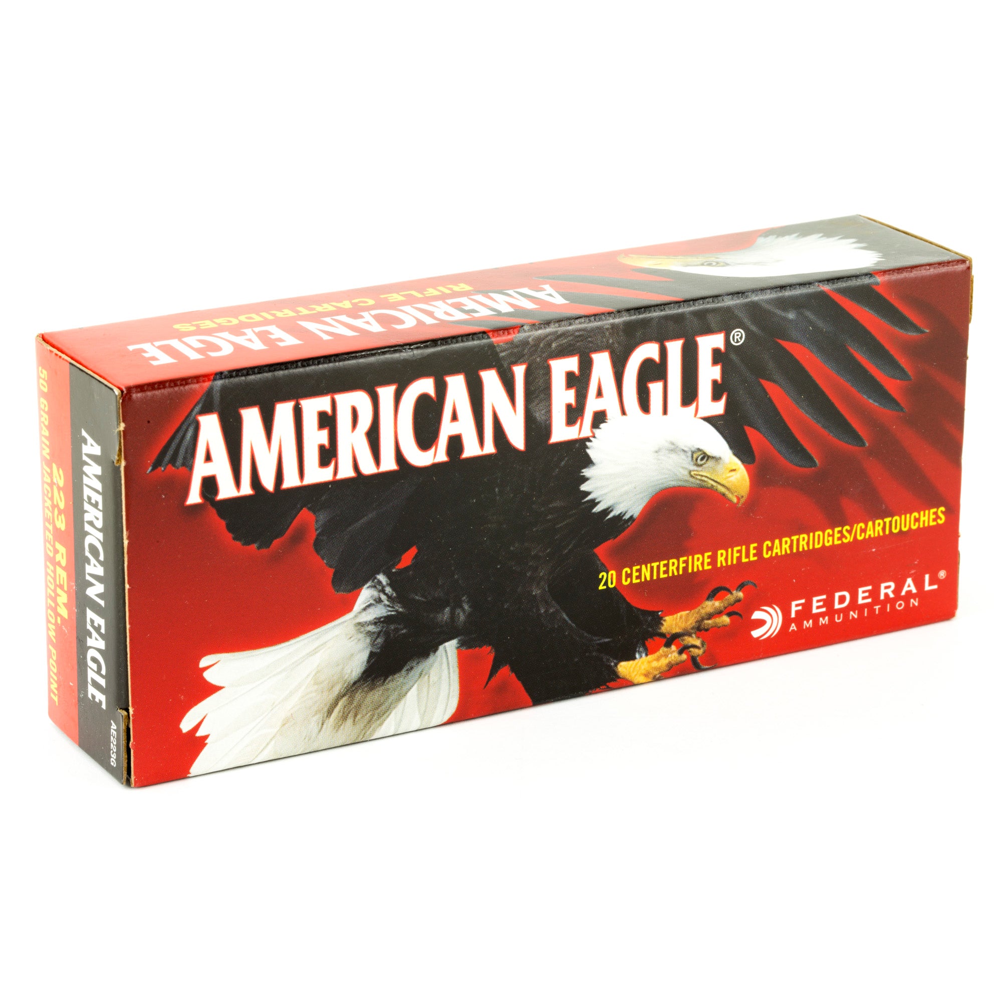 Fed Am Eagle 223 Rem 50gr Jhp 20/500