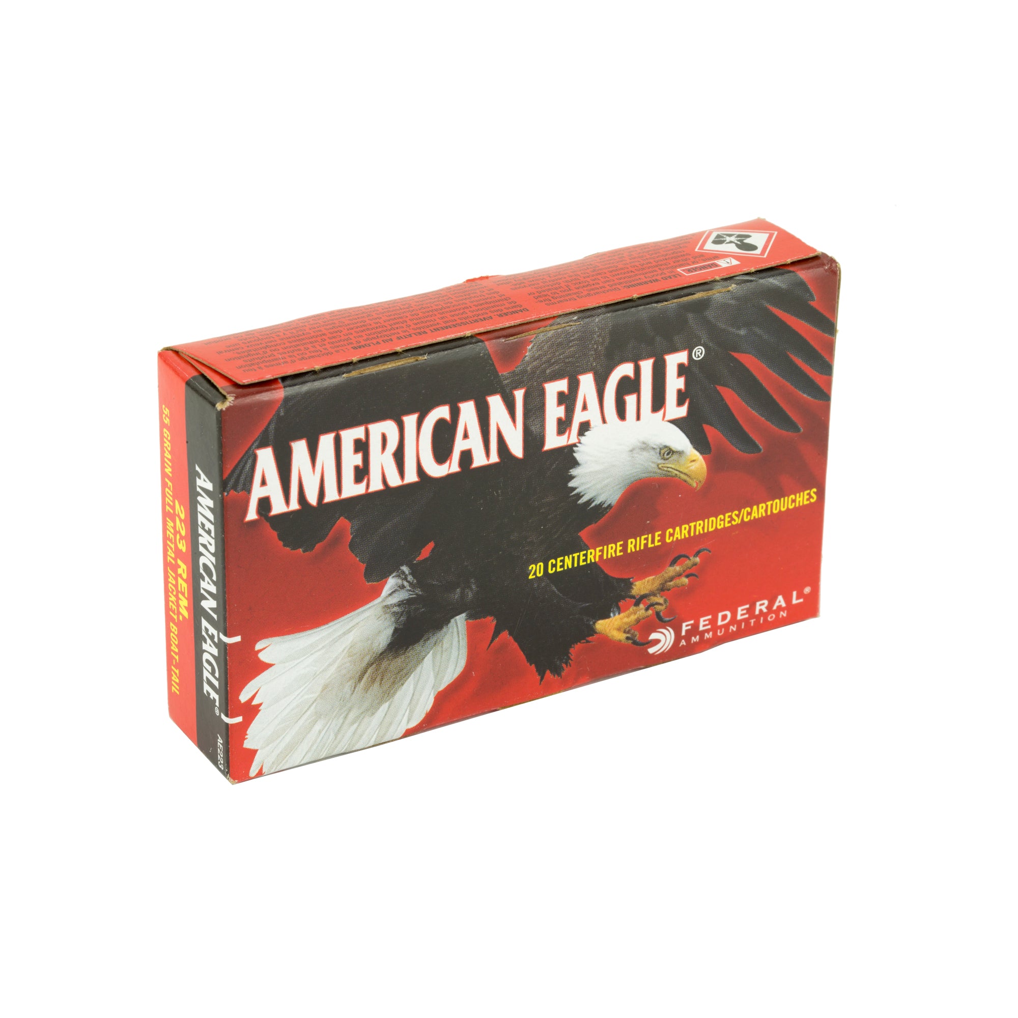 Fed Am Eagle 223rem 55g Fmj Bt20/500