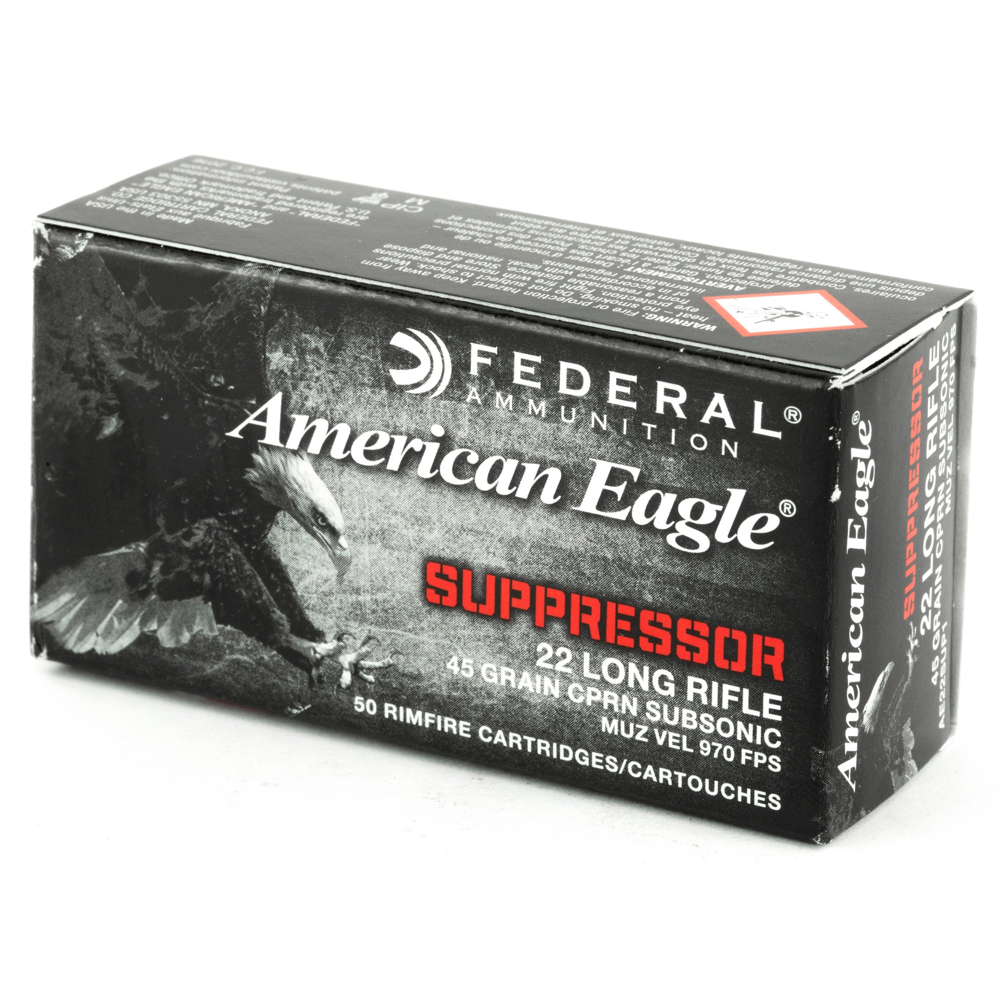 Fed Ae Suppressor 22lr 45gr Fmj 50/