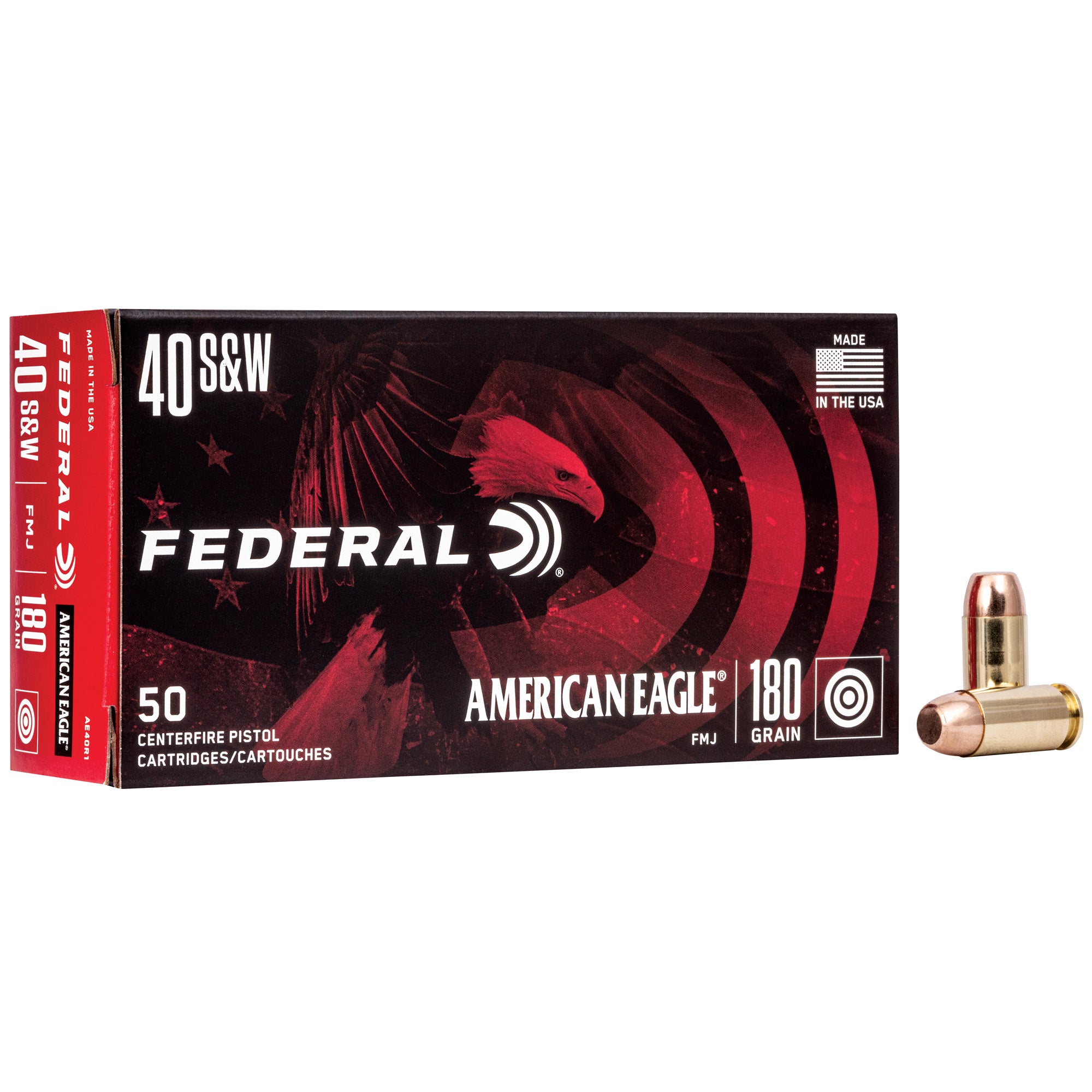 Fed Am Eagle 40sw 180gr Fmj 50/1000