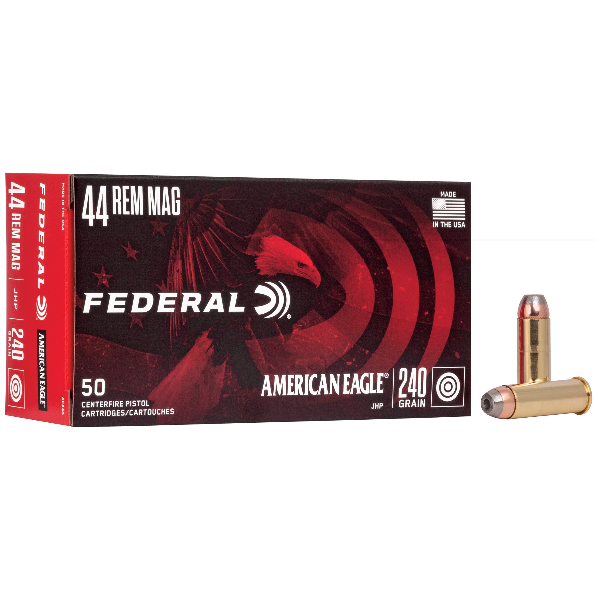 Fed Am Eagle 44mag 240gr Jhp 50/1000