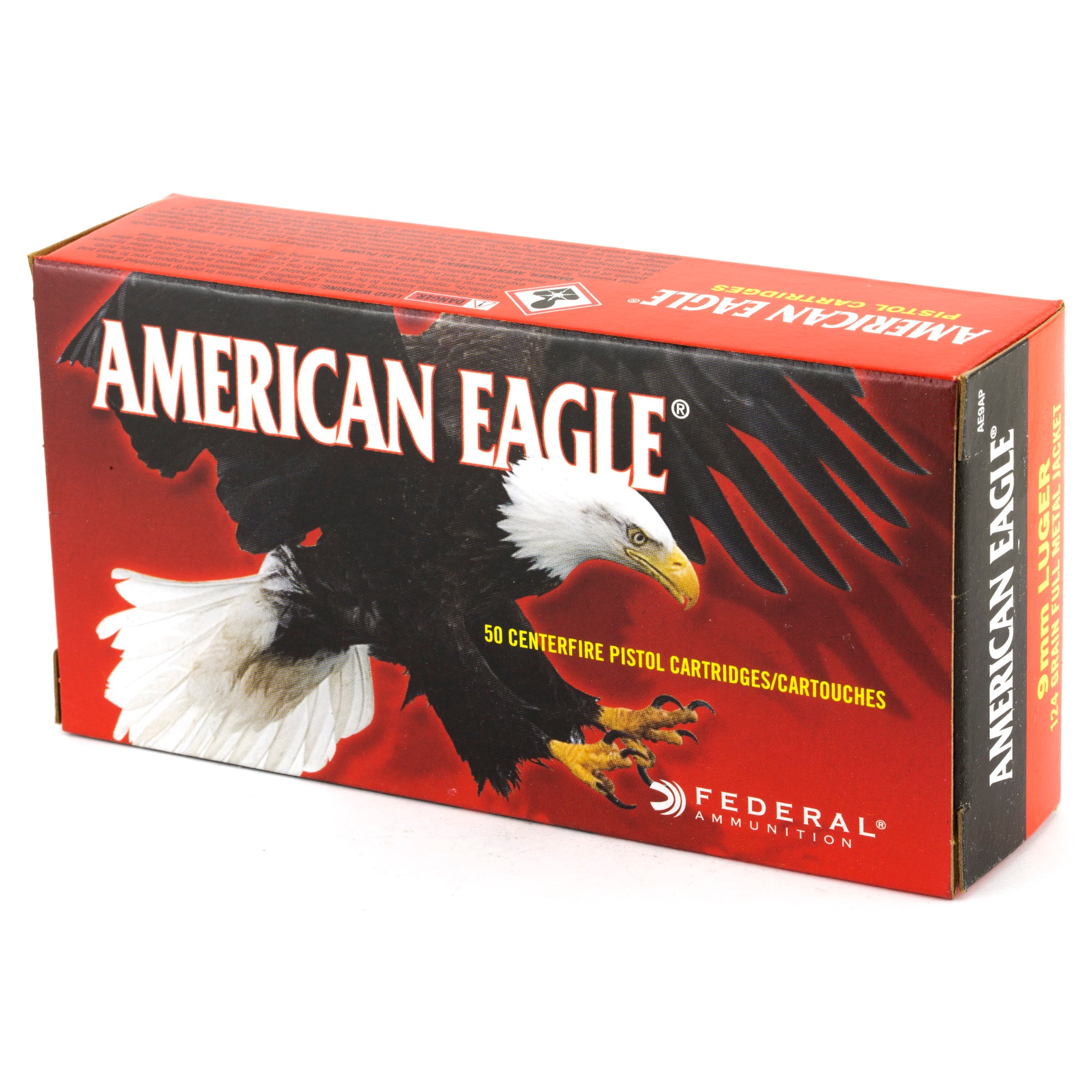 Fed Am Eagle 9mm 124gr Fmj 50/1000