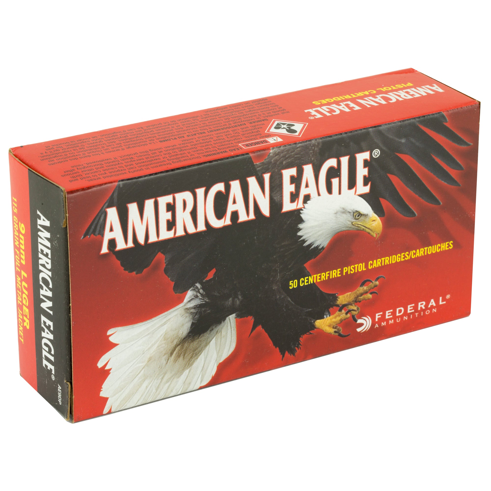 Fed Am Eagle 9mm 115gr Fmj 50/1000