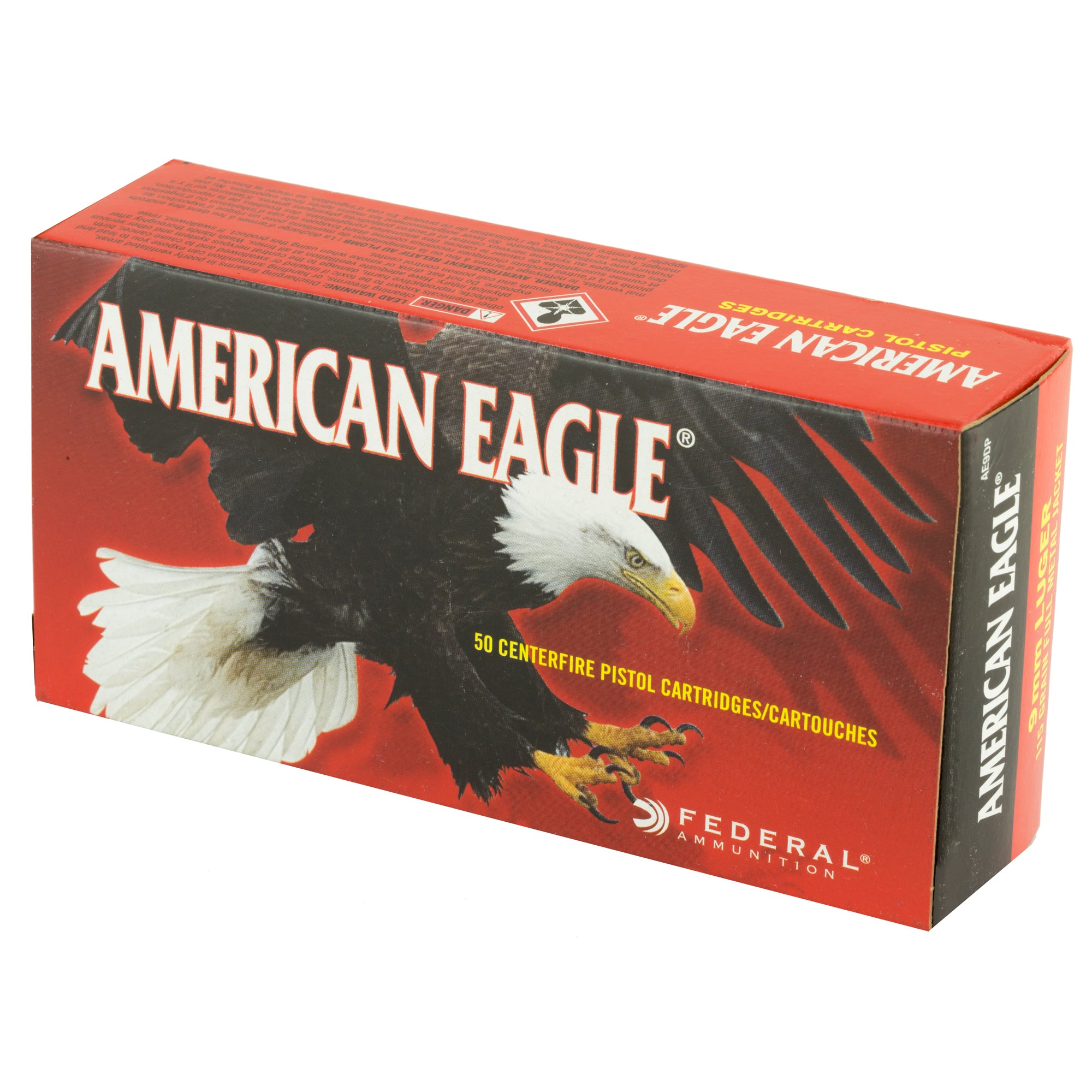 Fed Am Eagle 9mm 115gr Fmj 50/1000