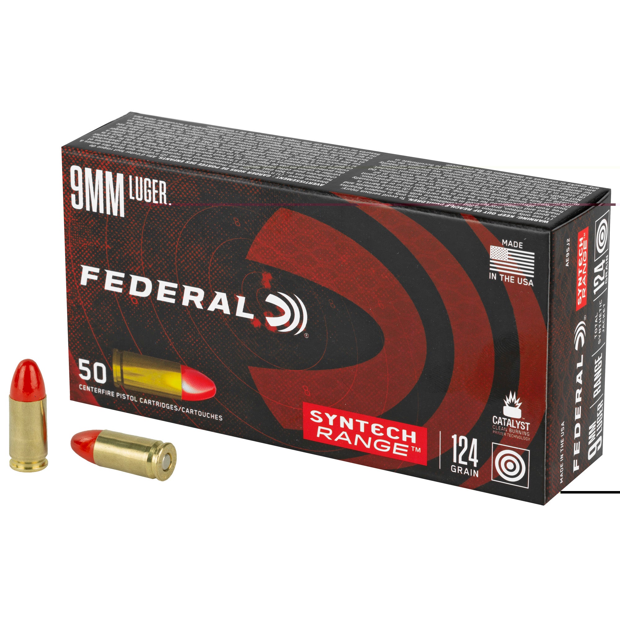 Fed Ae 9mm 124gr Tsj 50/500