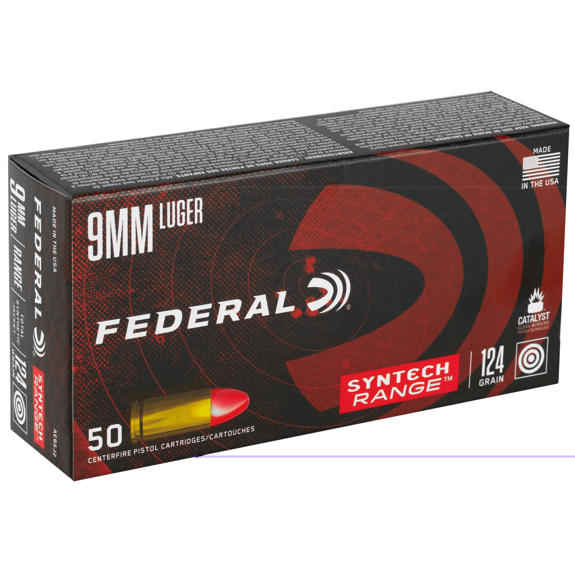 Fed Ae 9mm 124gr Tsj 50/500