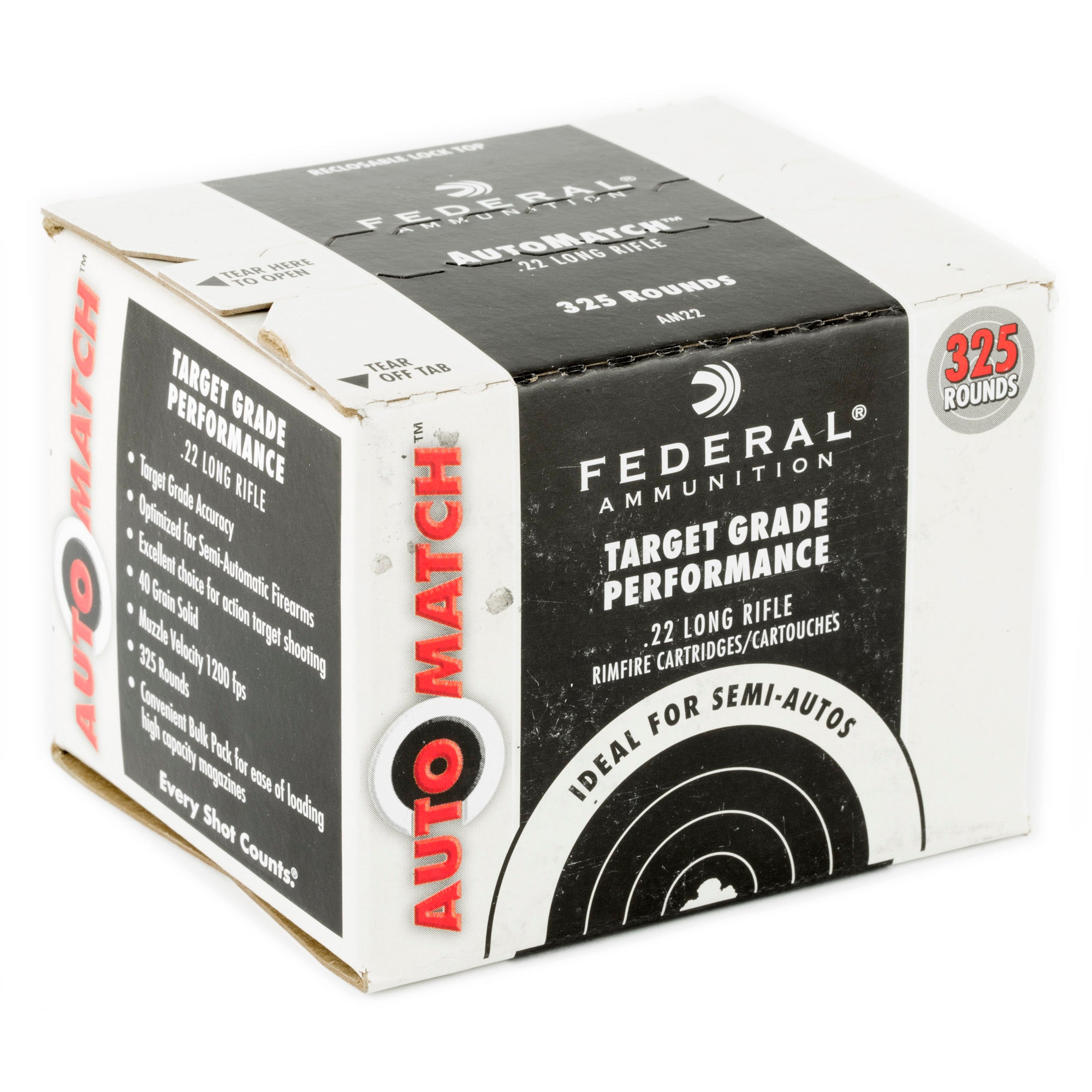 Fed Auto Mtch 22lr 40gr Sld 325/3250