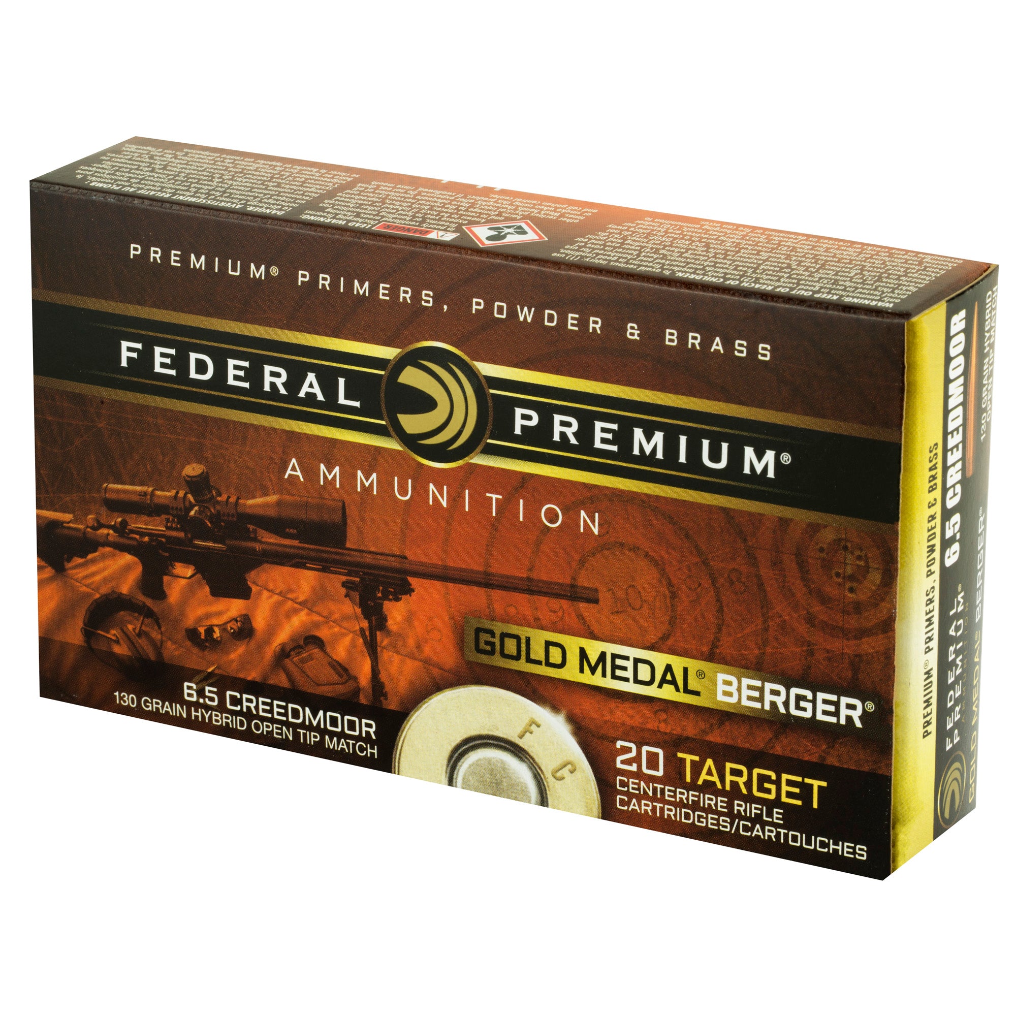 Fed Gold Mdl 6.5creed 130gr Berg 20