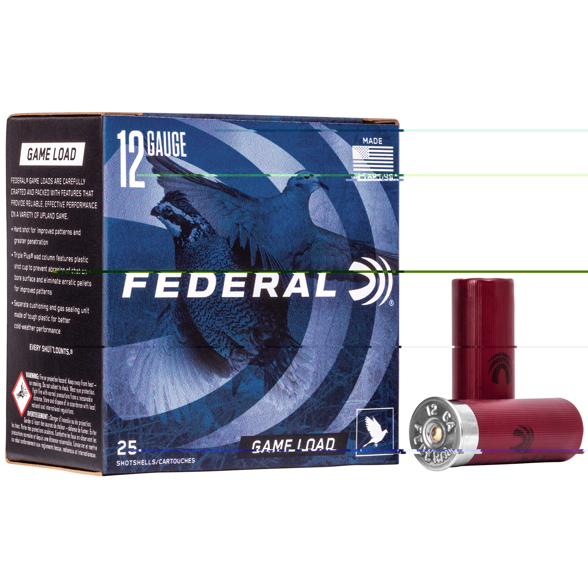 Fed Game Load 12ga 2 3/4" #8 25/250