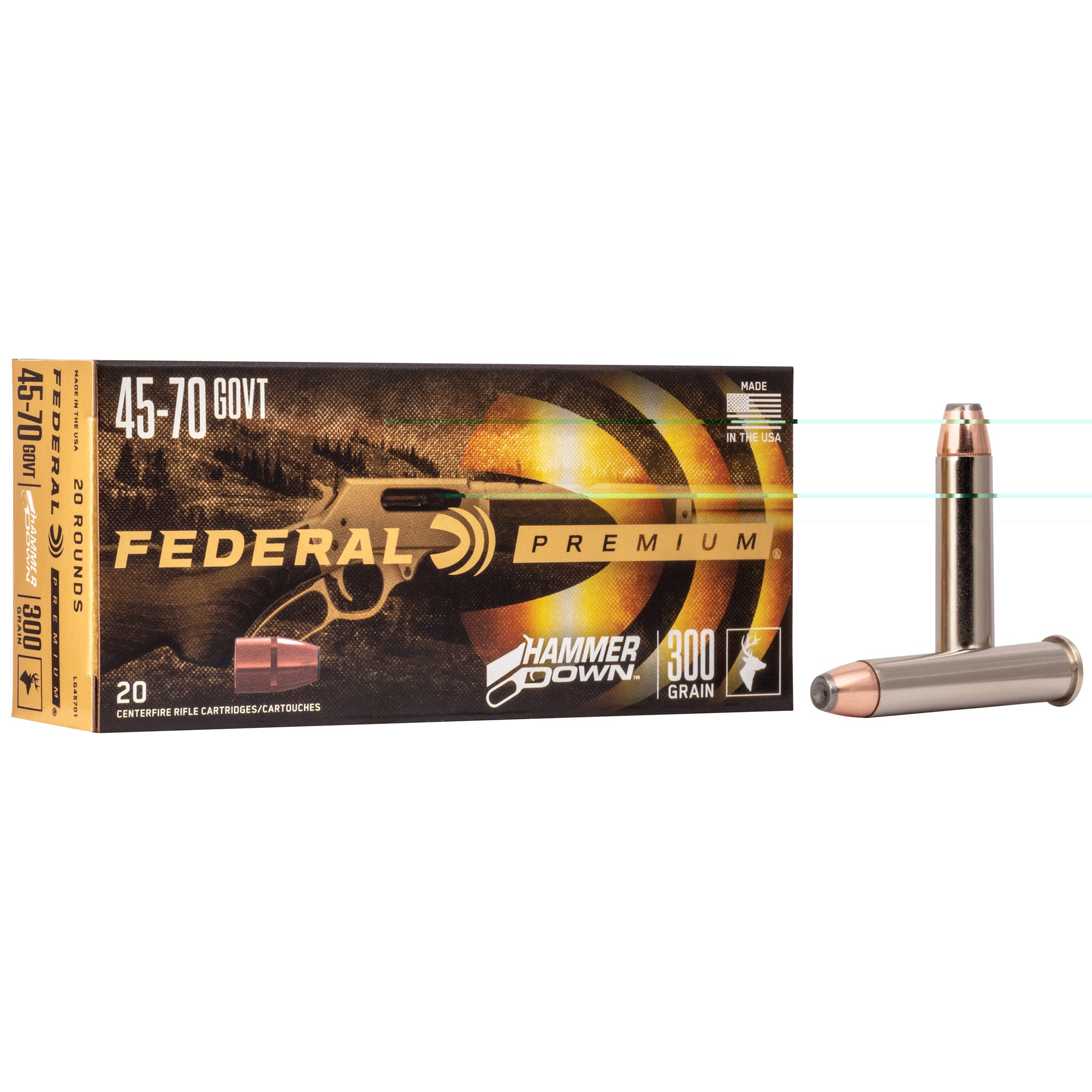 Fed Hmr Dwn 45-70gvt 300gr Sp 20/200