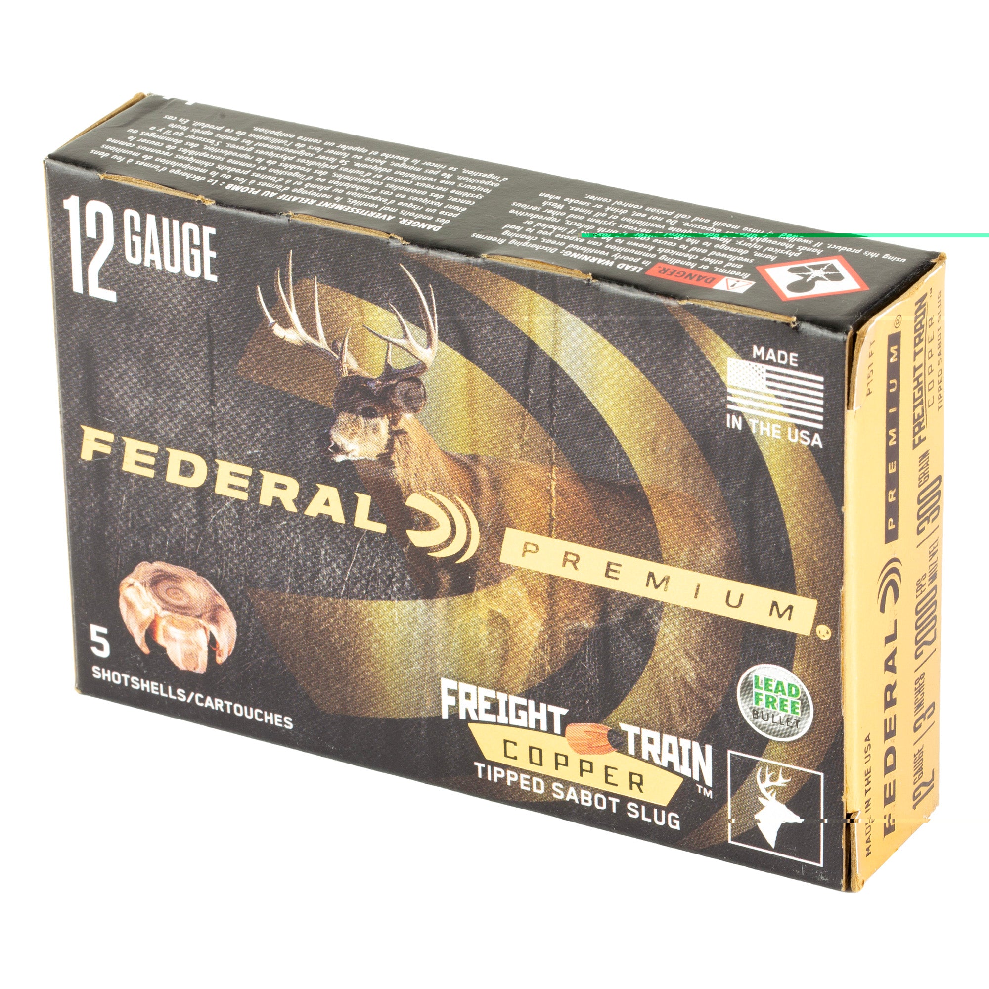 Fed Frt Trn 12ga 3" 300gr Slug 5/50