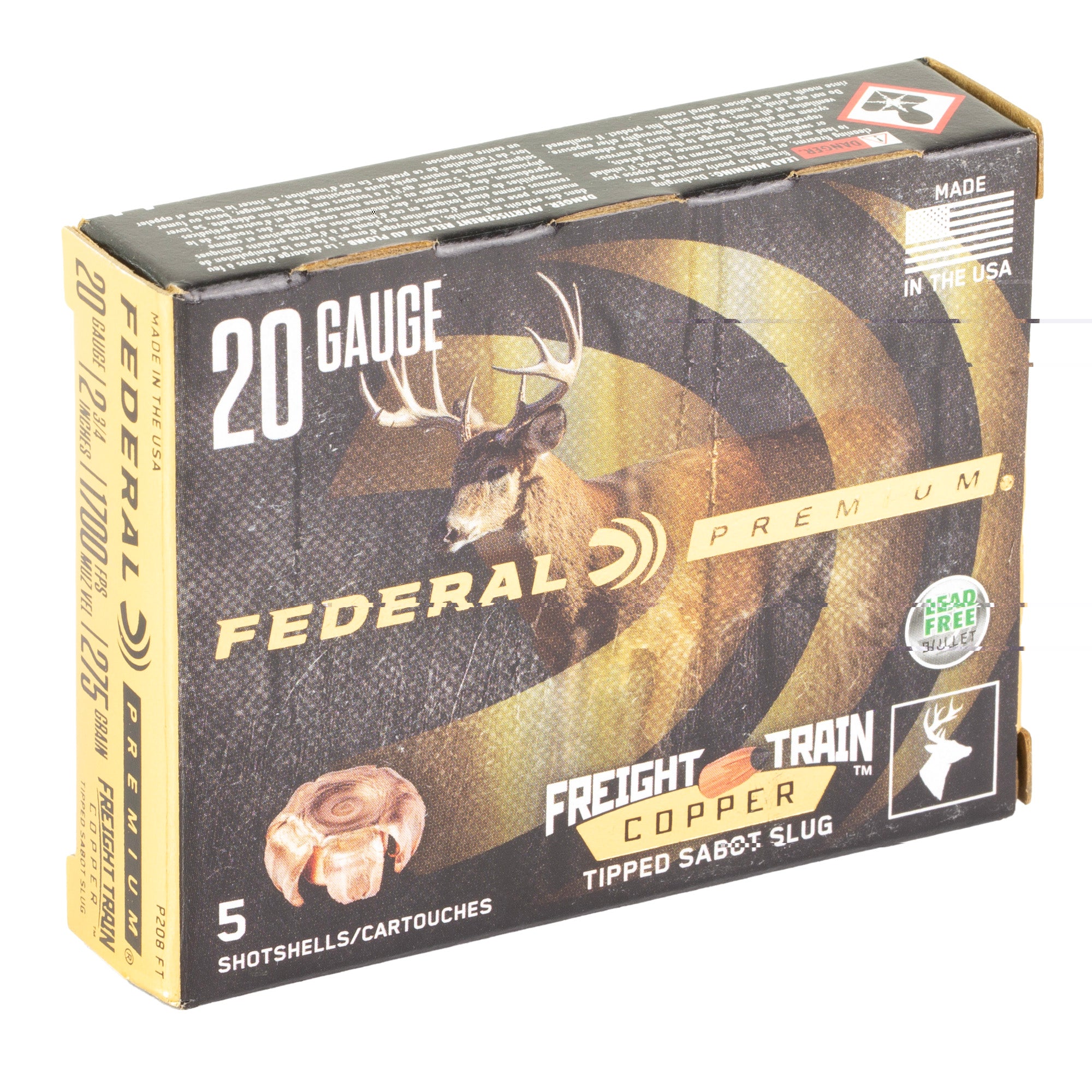 Fed Frt Trn 20ga 2.75 275gr Slg 5/50