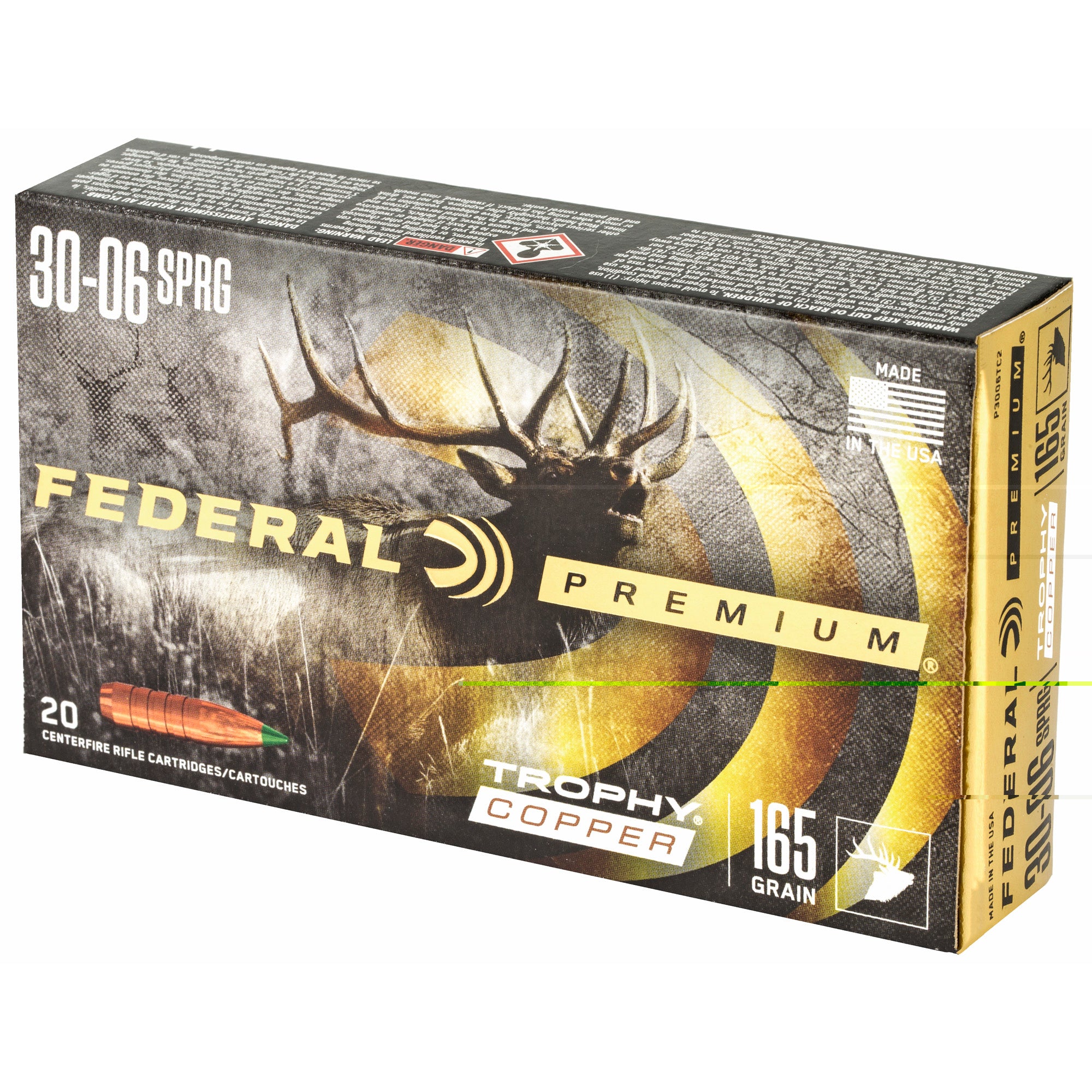 Fed Prm 3006 165gr Trphy Cpr 20/200