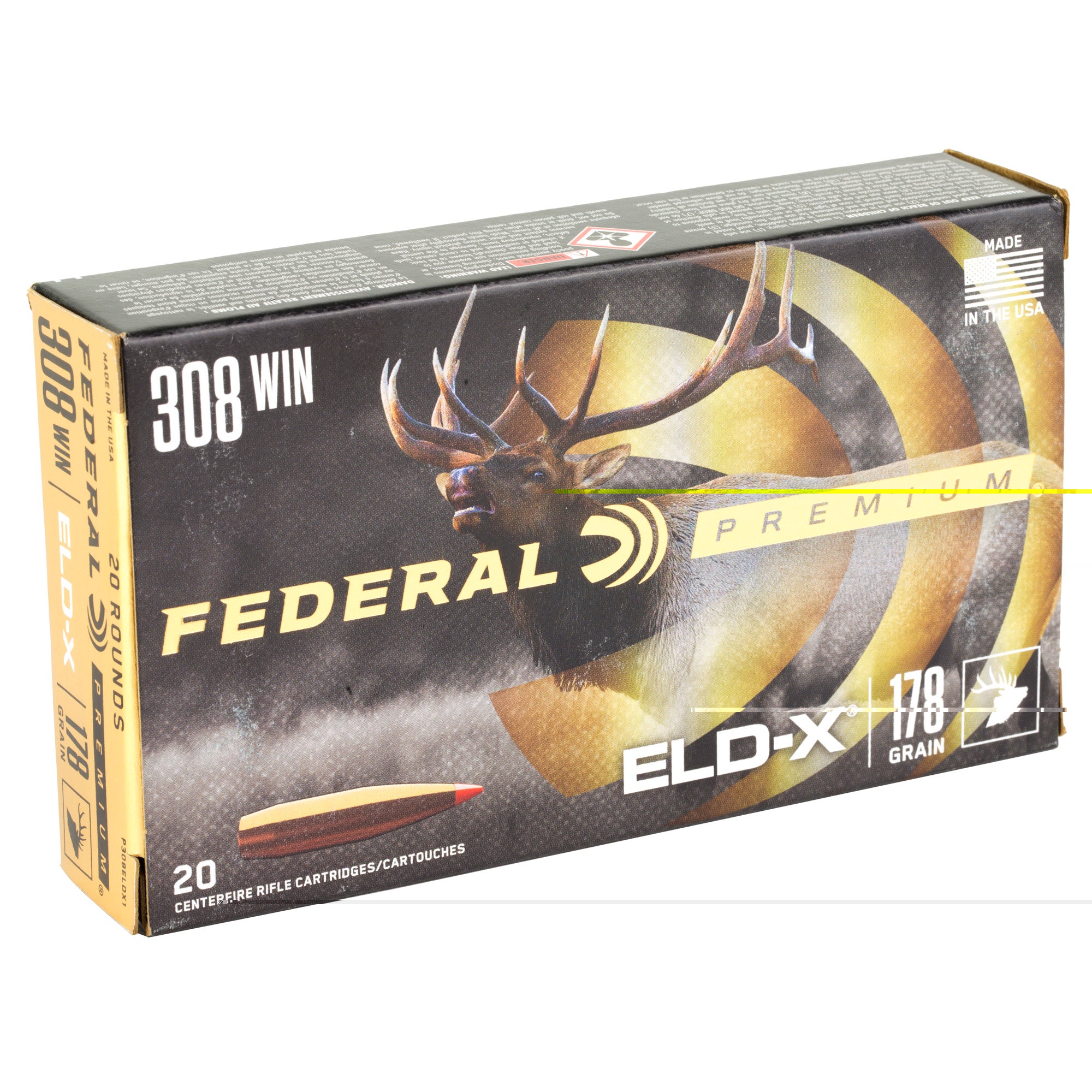 Fed Prem 308win 178gr Eldx 20/200