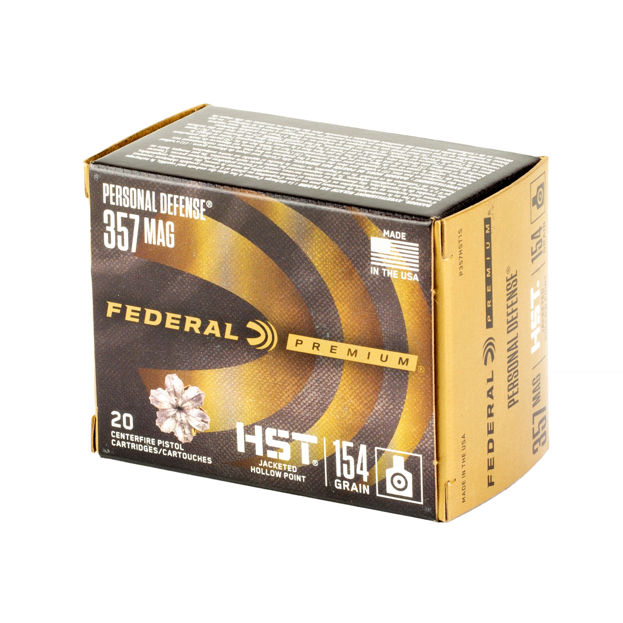 Fed Prm 357mag 154gr Hst Jhp 20/200