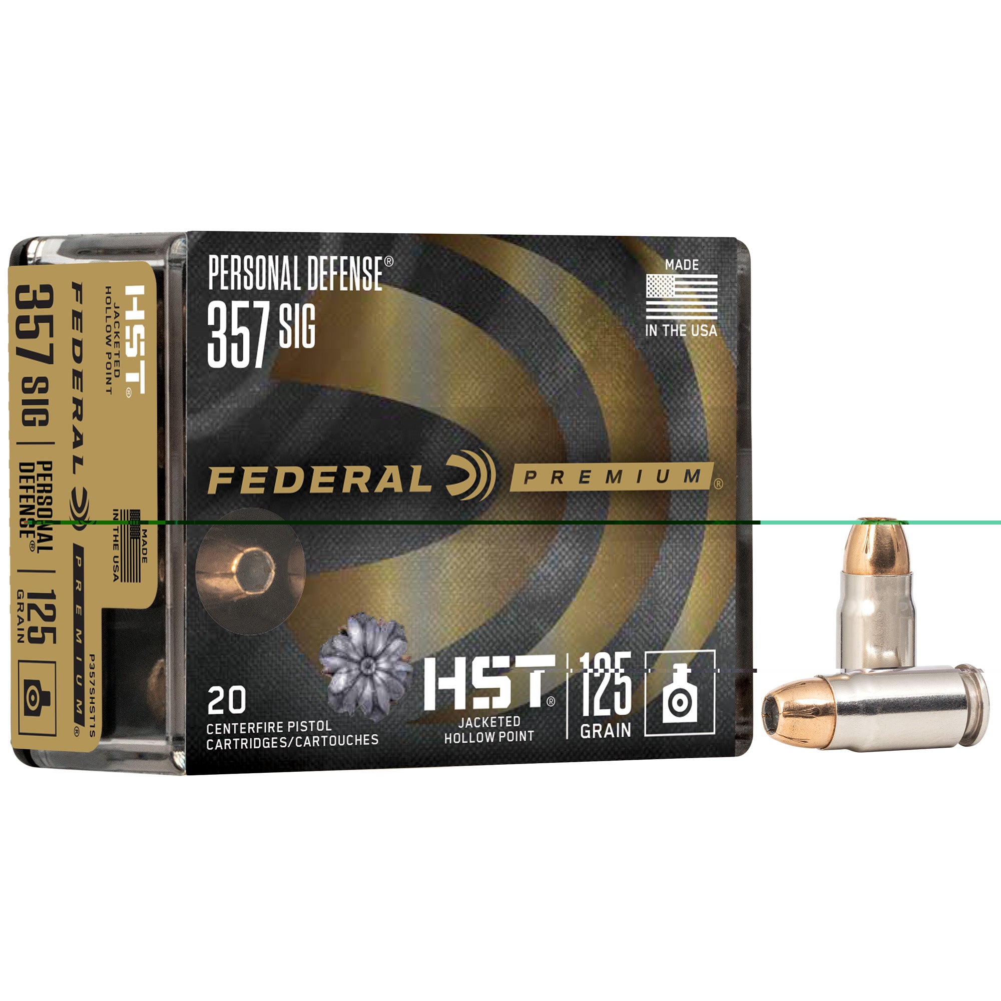 Fed Prm Hst 357sig 125gr Jhp 20/200