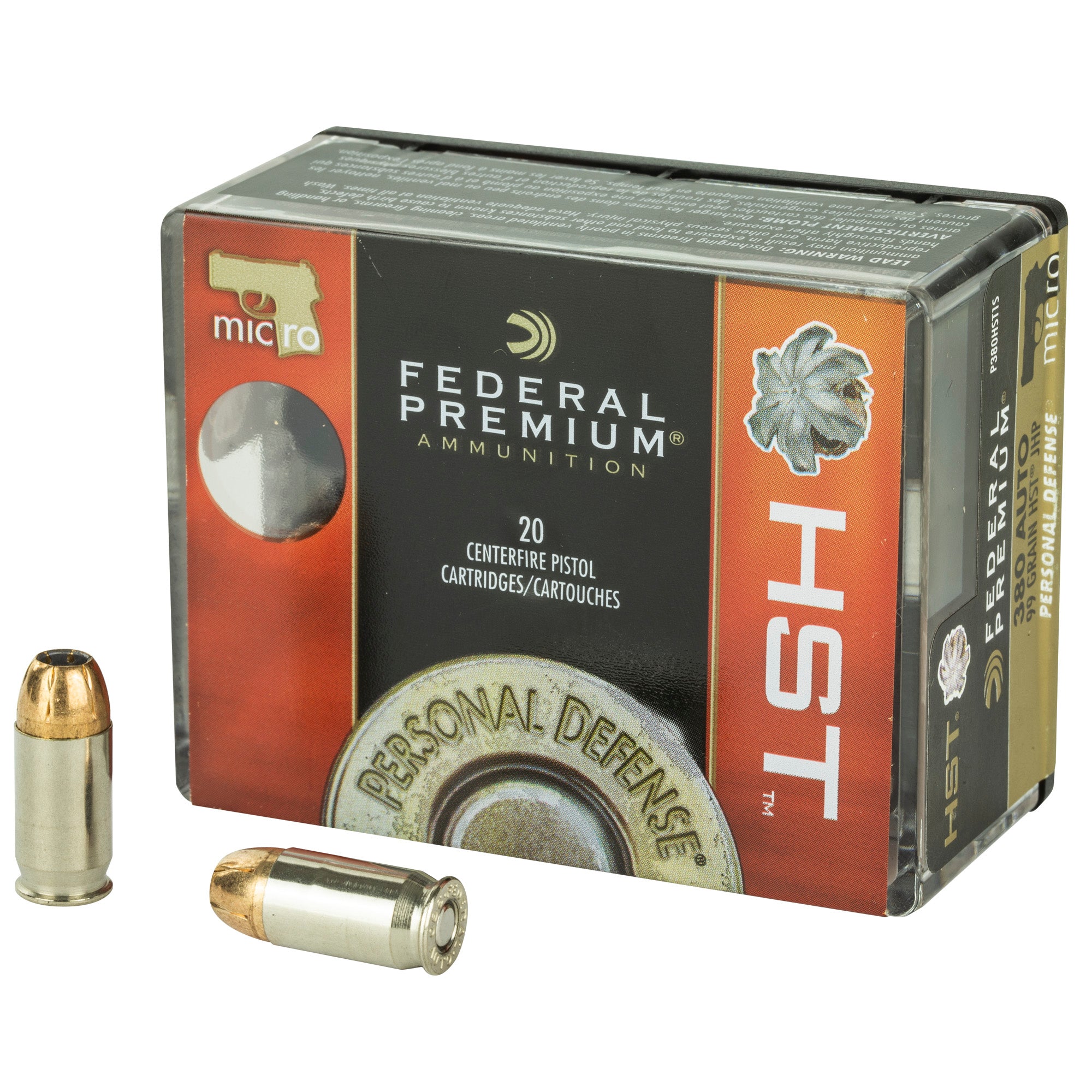 Fed Prm Hst 380acp 99gr Jhp 20/200