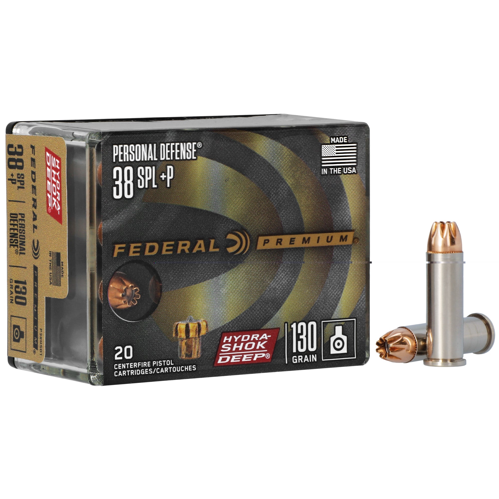 Fed Hs Dp 38spl+p 130gr 20/200