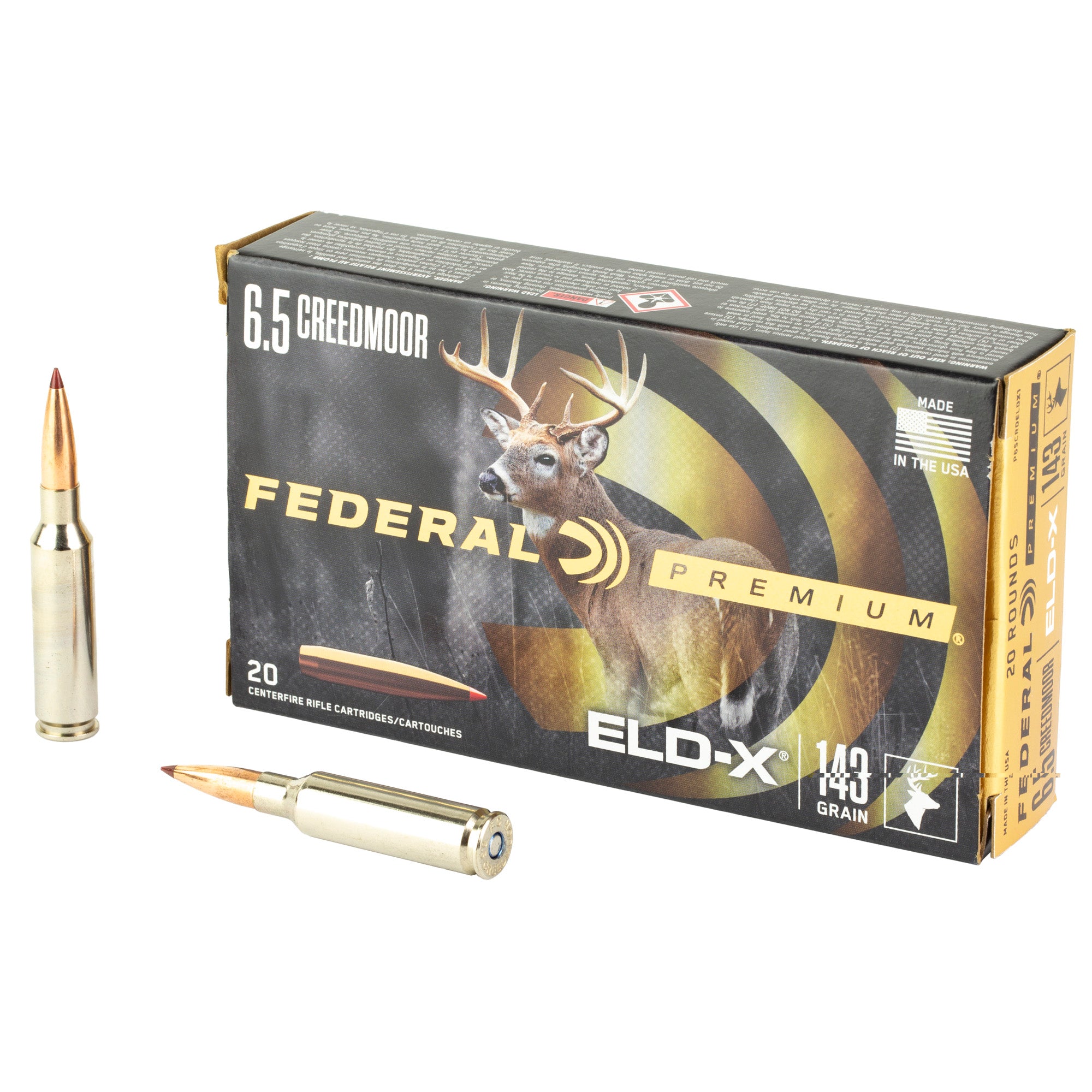 Fed Prem 6.5crd 143gr Eld-x 20/200