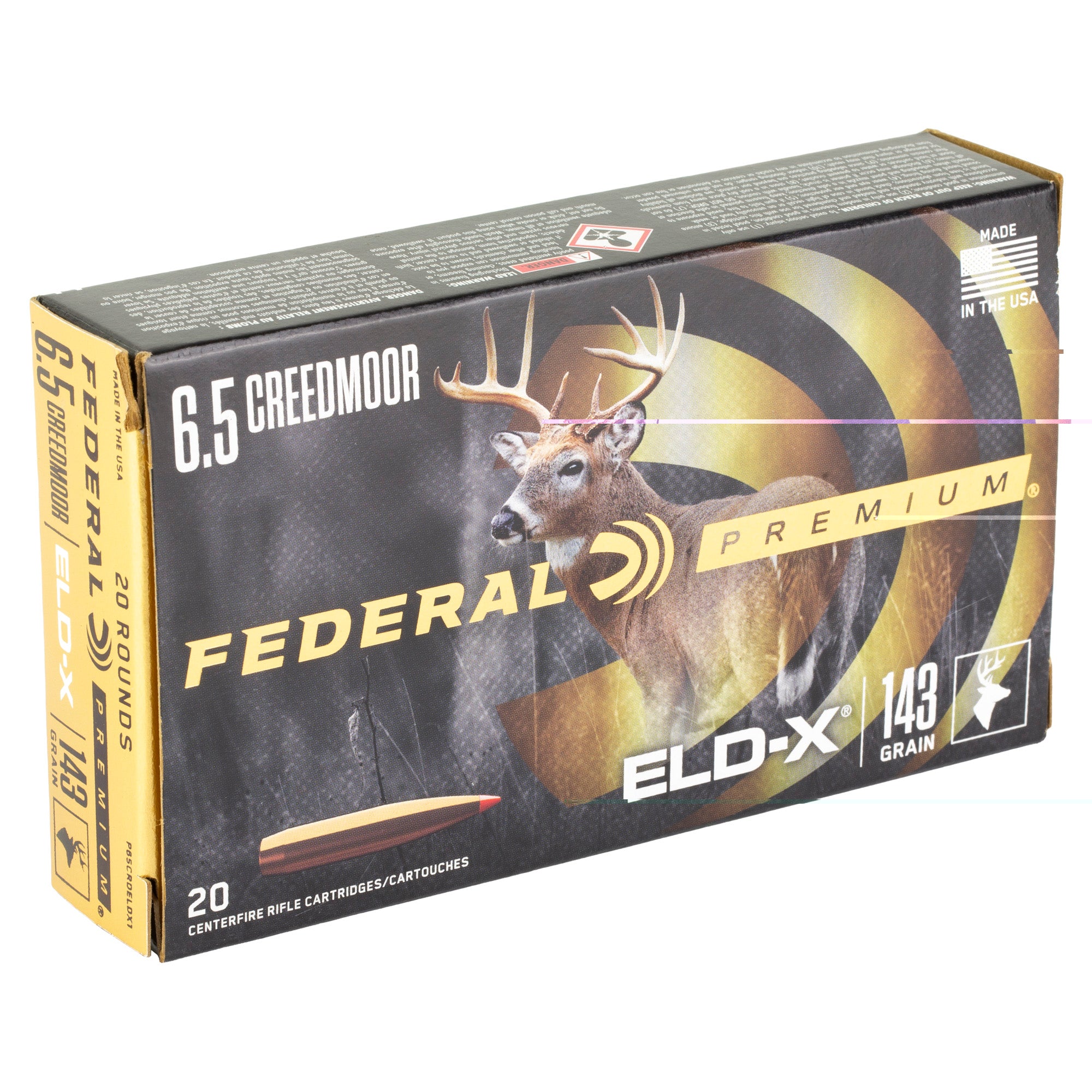 Fed Prem 6.5crd 143gr Eld-x 20/200