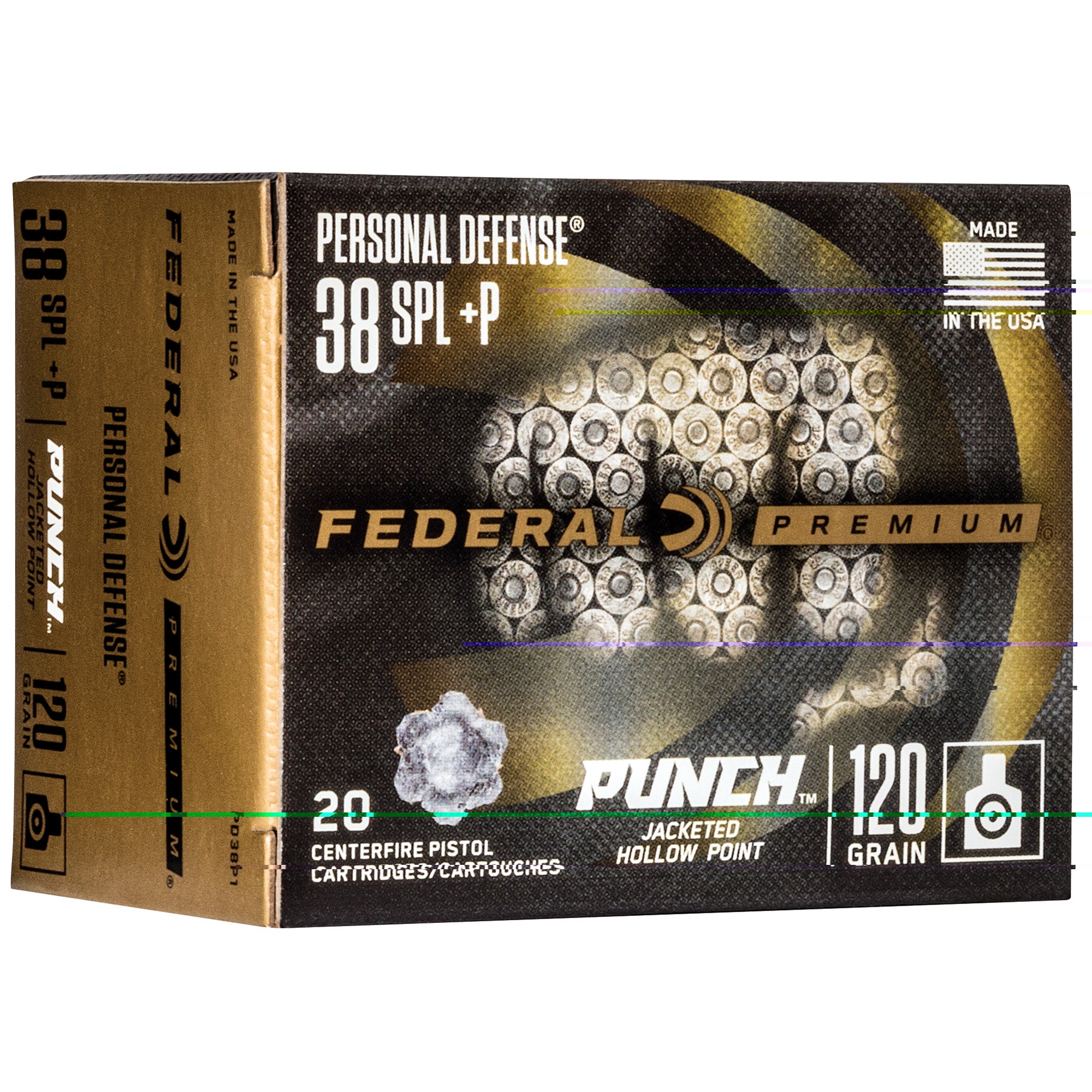 Fed Punch 38 Spl 120gr Jhp 20/200