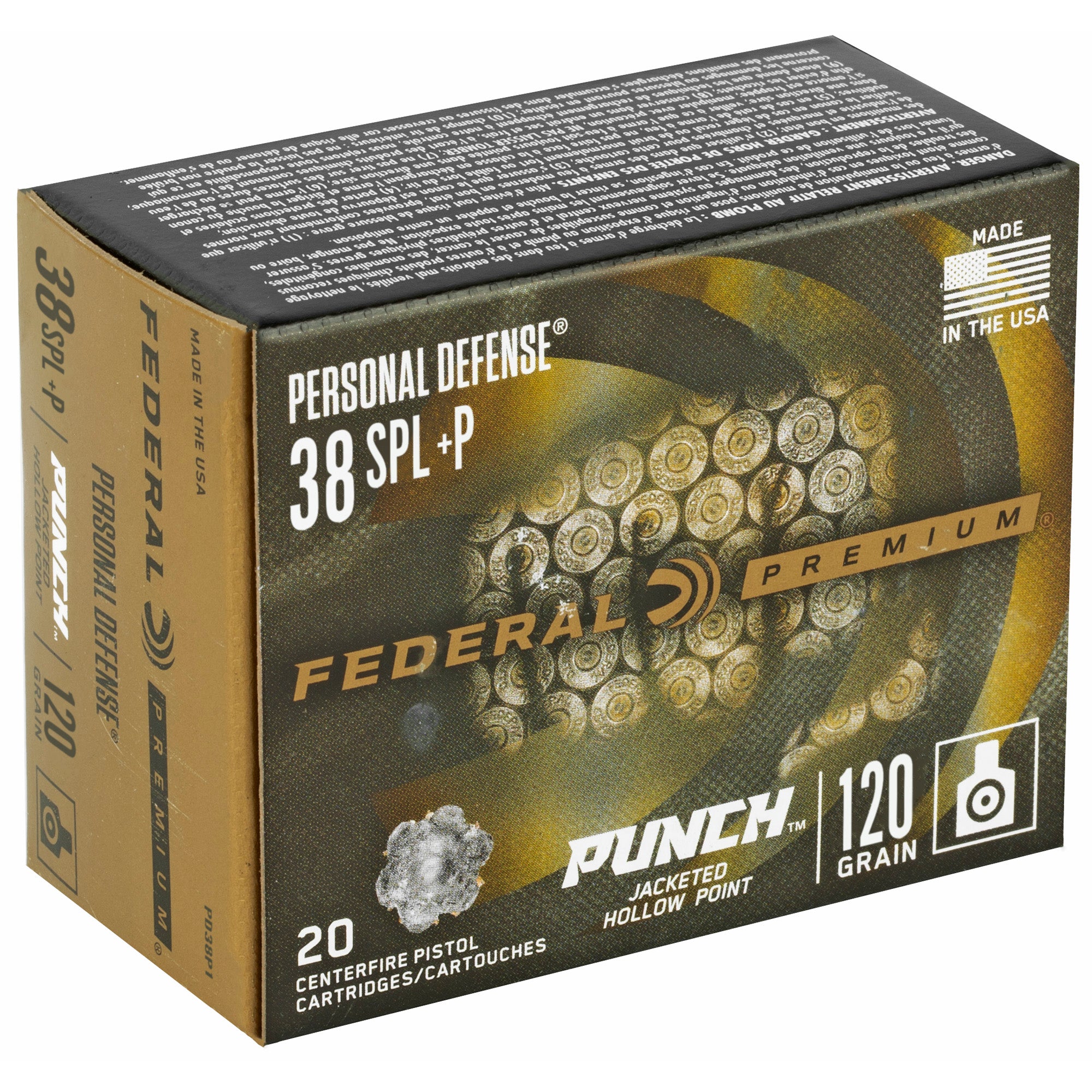 Fed Punch 38 Spl 120gr Jhp 20/200