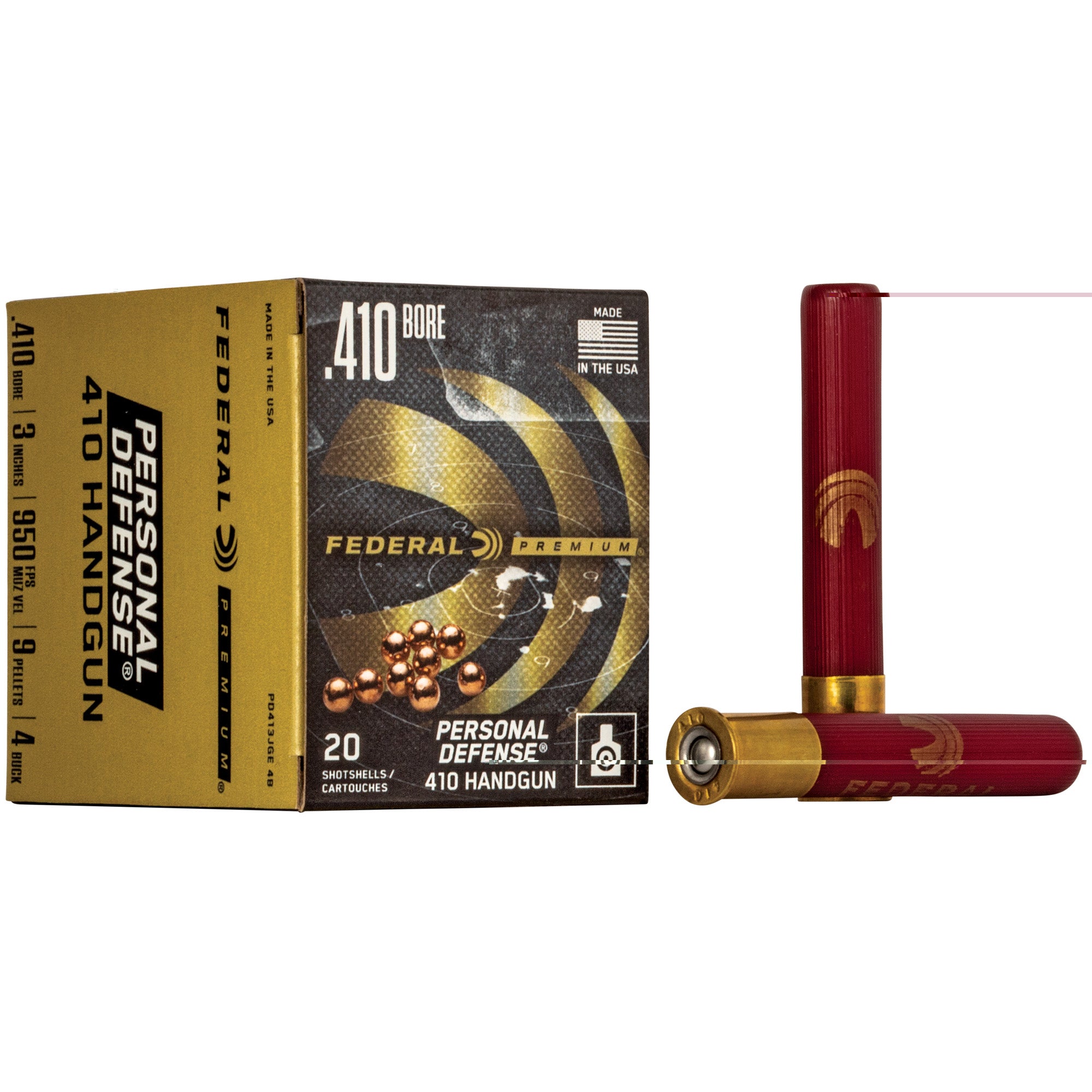 Fed Prm Pd 410ga 3" 4 Buck 20/200