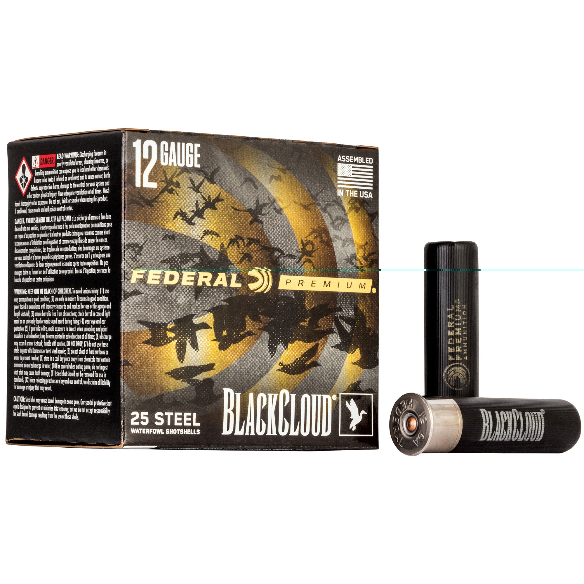 Fed Blk Cloud 12ga 3.5" #4 25/250