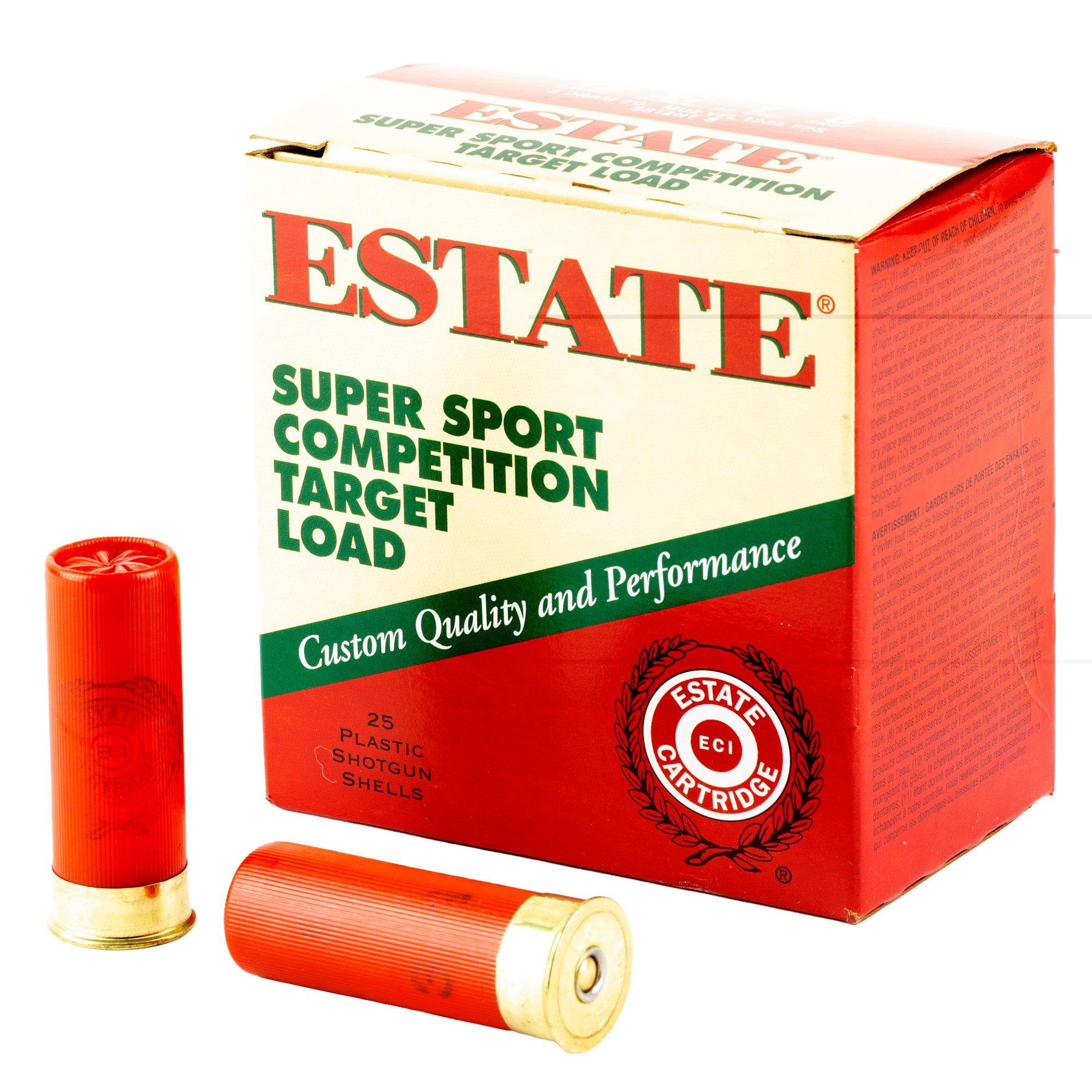 Fed Estate Ss 12ga 2.75" #8 1 Oz 25/