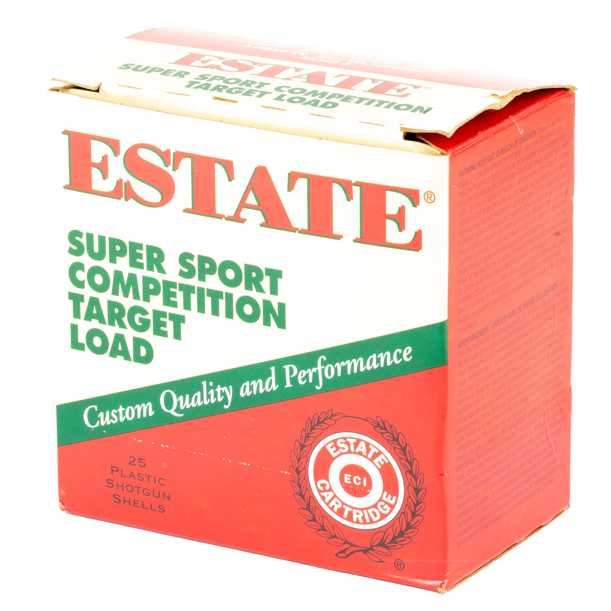 Fed Estate Ss 12ga 2.75" #8 25/250