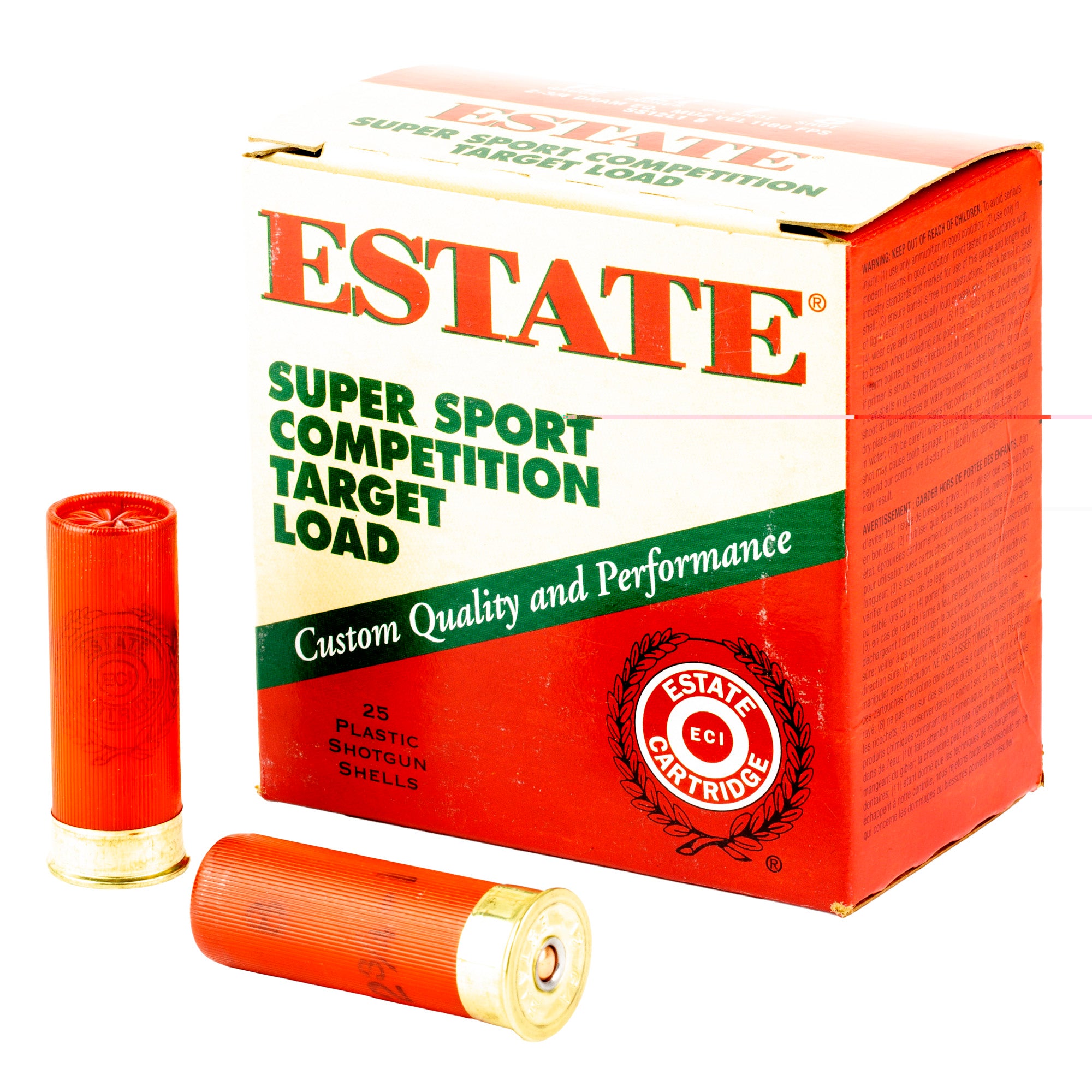 Fed Estate Ss 12ga 2.75" #8 1 Oz 25/